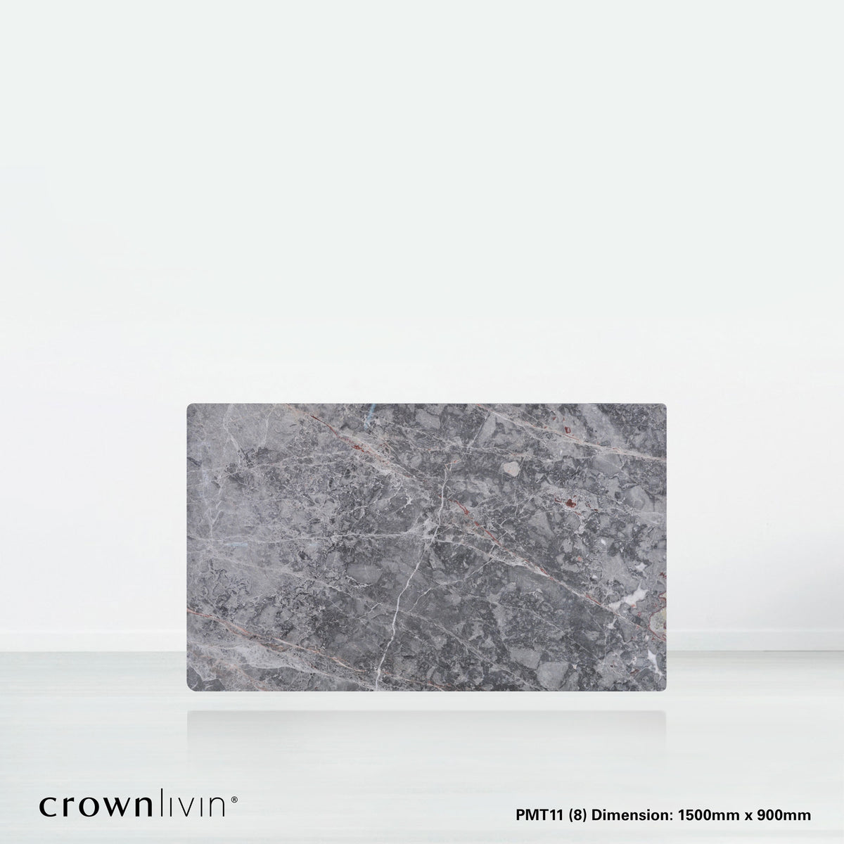 5ft Rectangular Perth Grey Natural Marble Dining Table