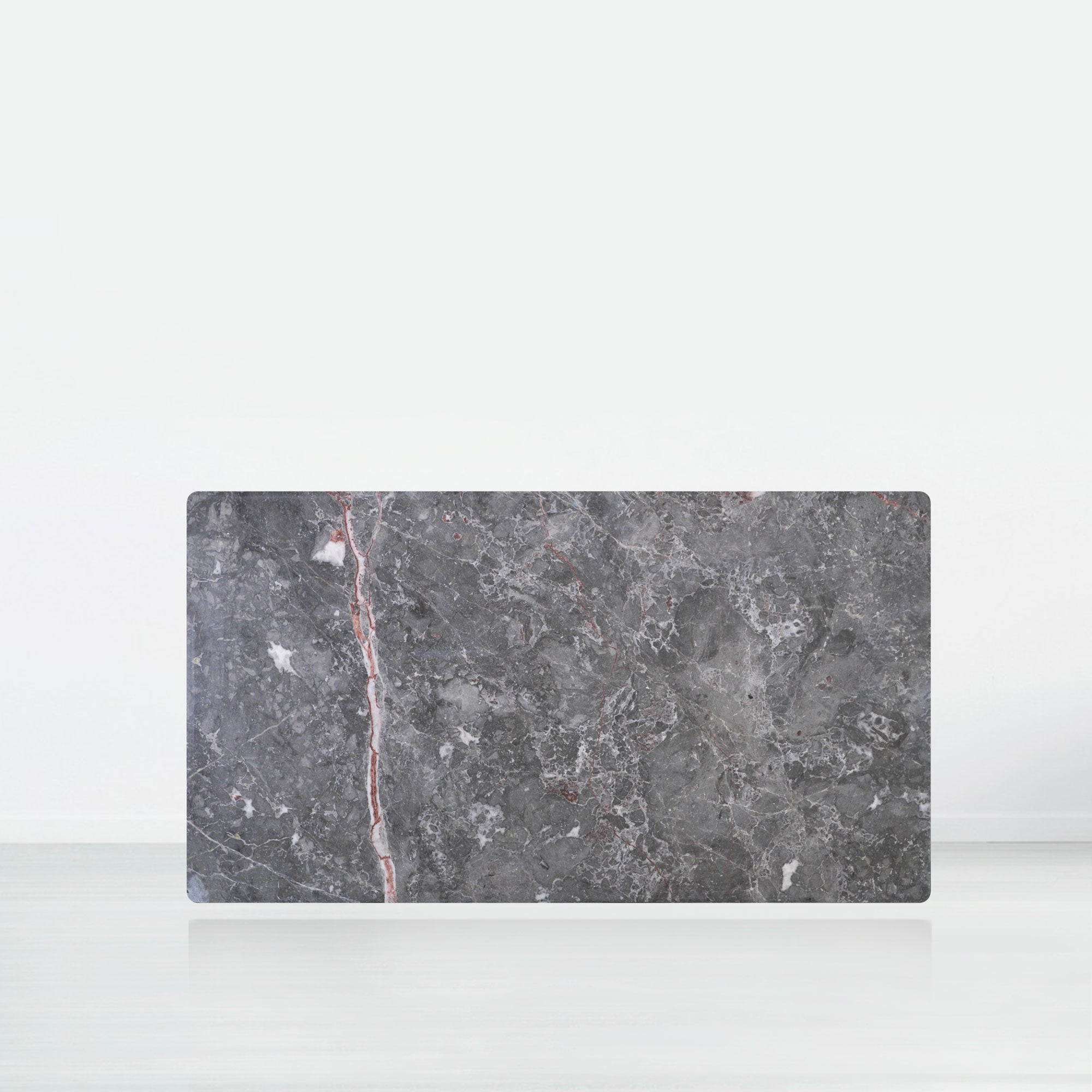 6ft Rectangular Perth Grey Natural Marble Dining Table