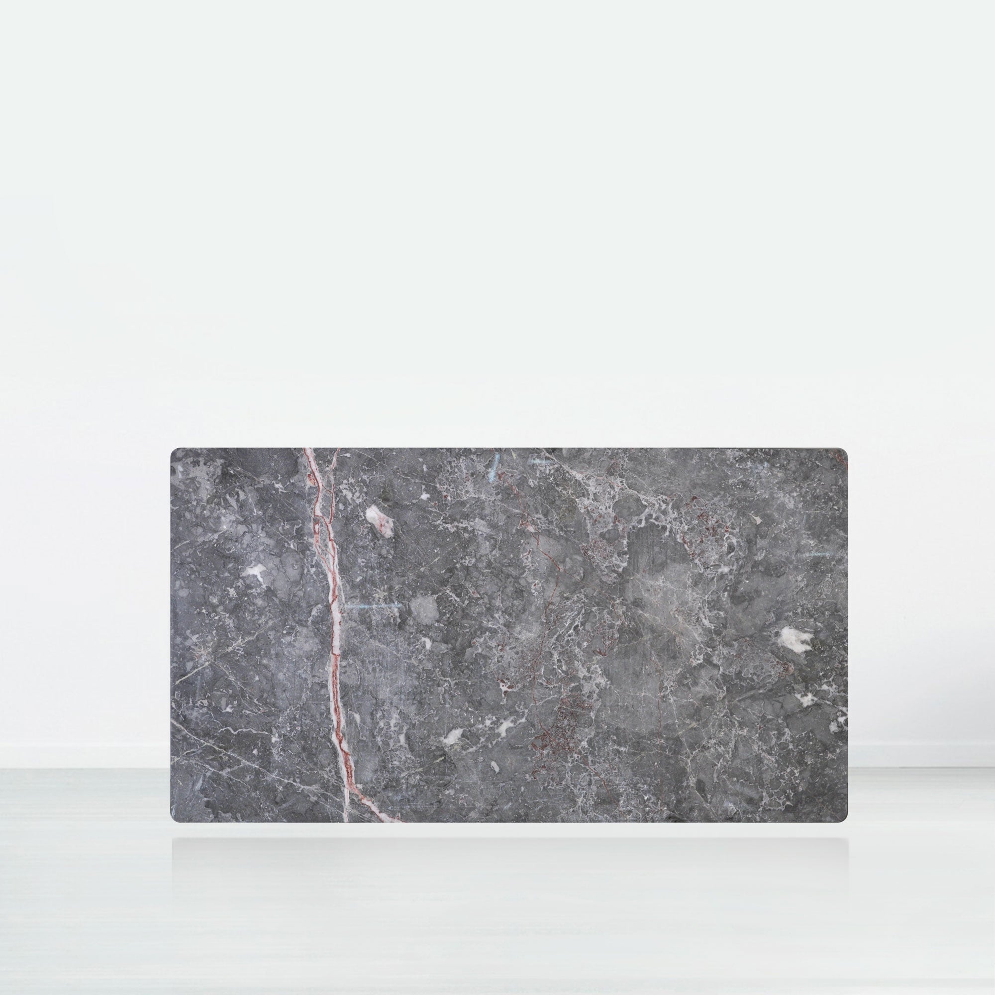 6ft Rectangular Perth Grey Natural Marble Dining Table