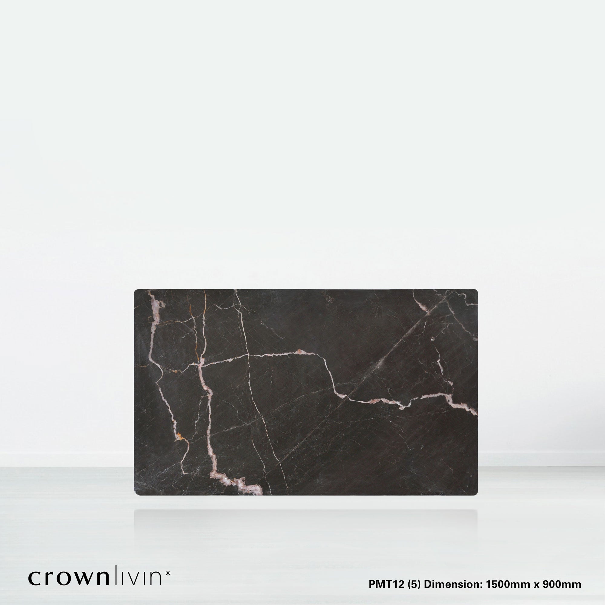 5ft Rectangular Coffee Mousse Natural Marble Dining Table