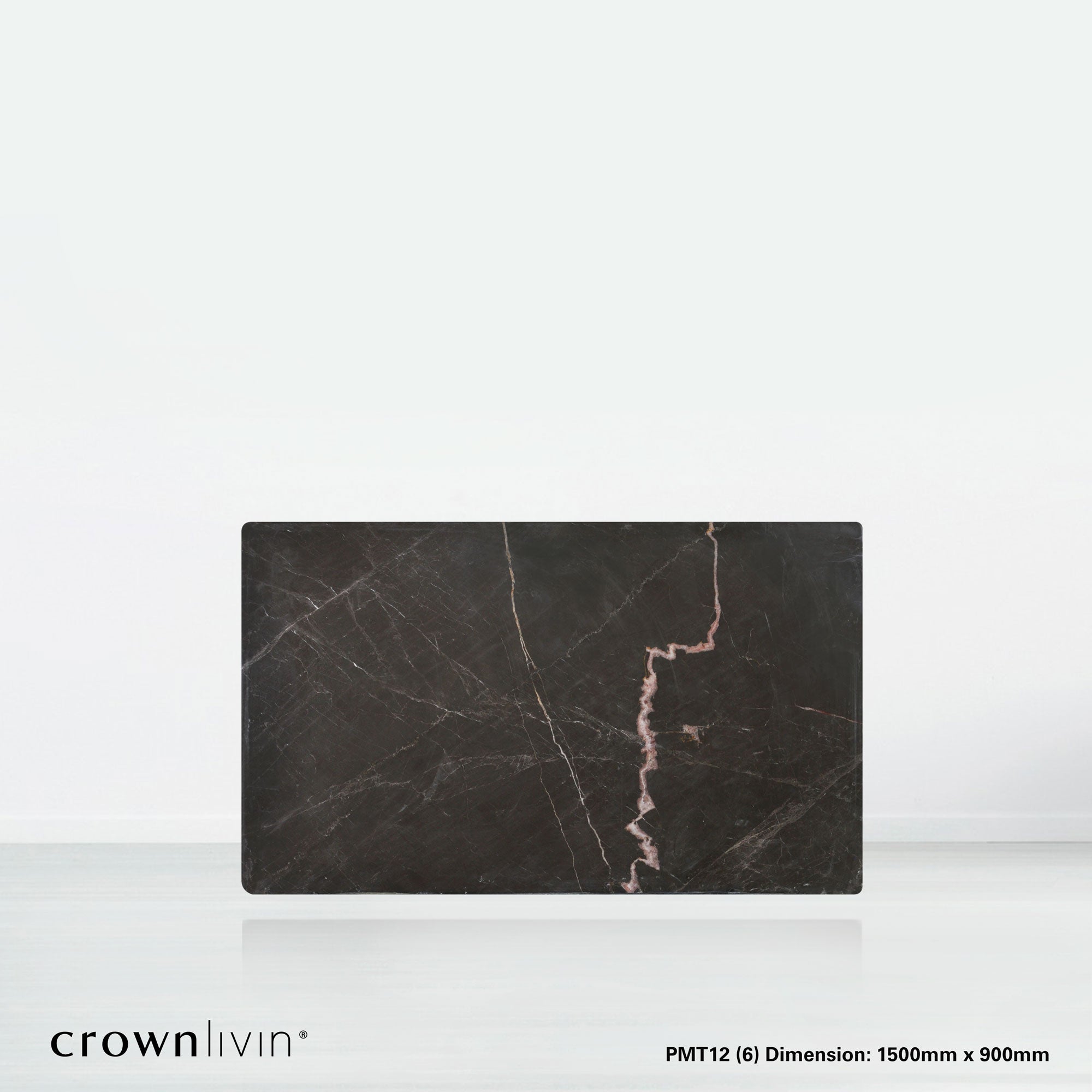 5ft Rectangular Coffee Mousse Natural Marble Dining Table