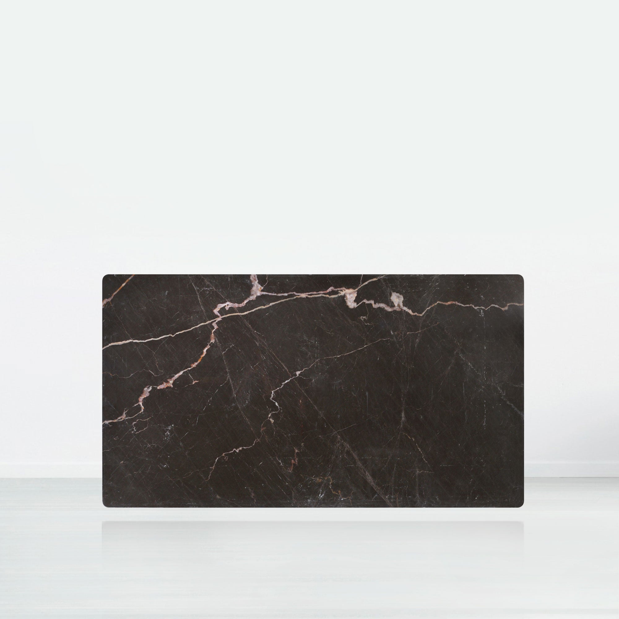 6ft Rectangular Coffee Mousse Natural Marble Dining Table