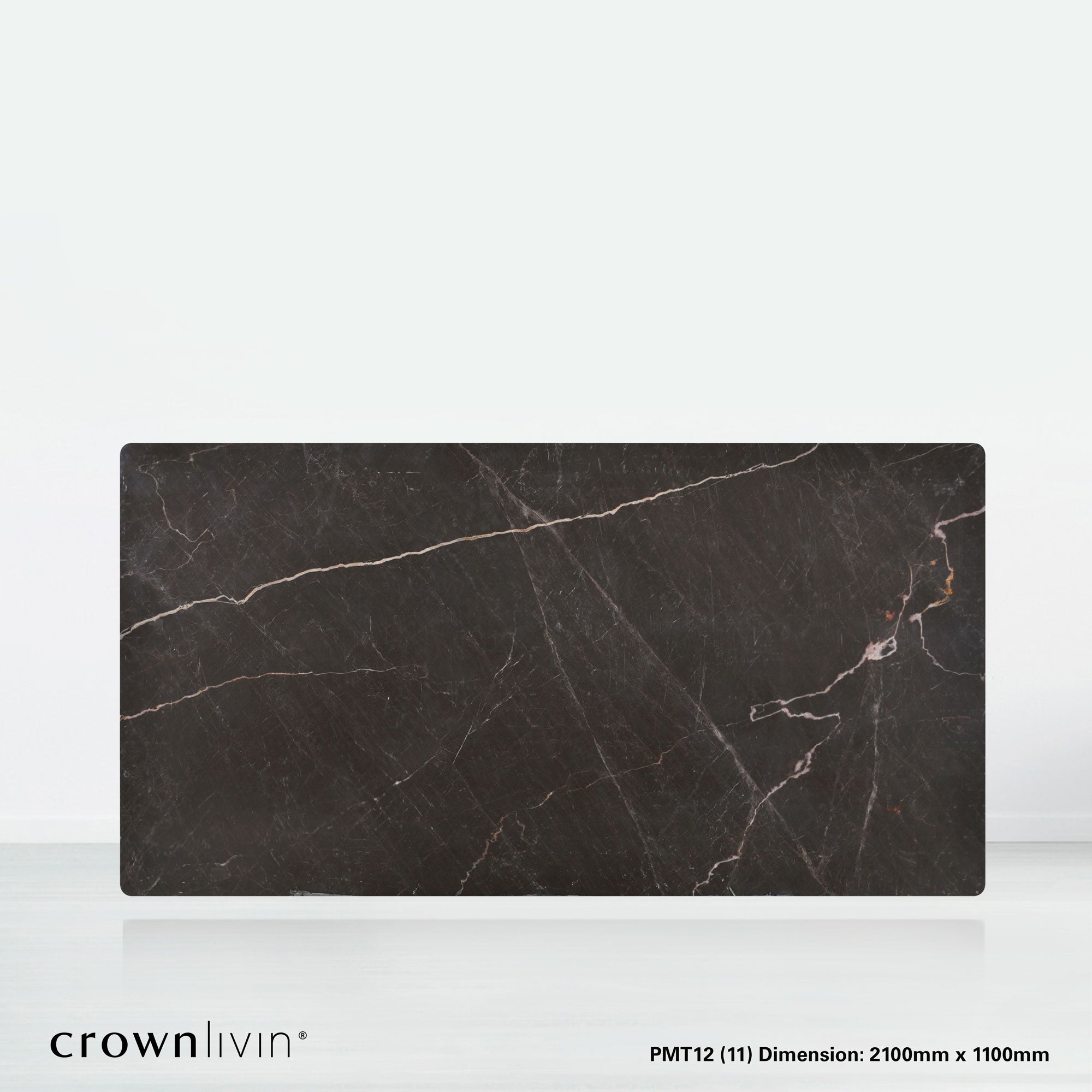 7ft Rectangular Coffee Mousse Natural Marble Dining Table