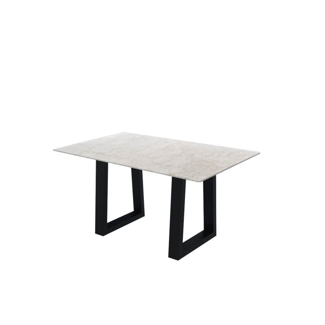 5ft Rectangular Crema Marfil Natural Marble Dining Table