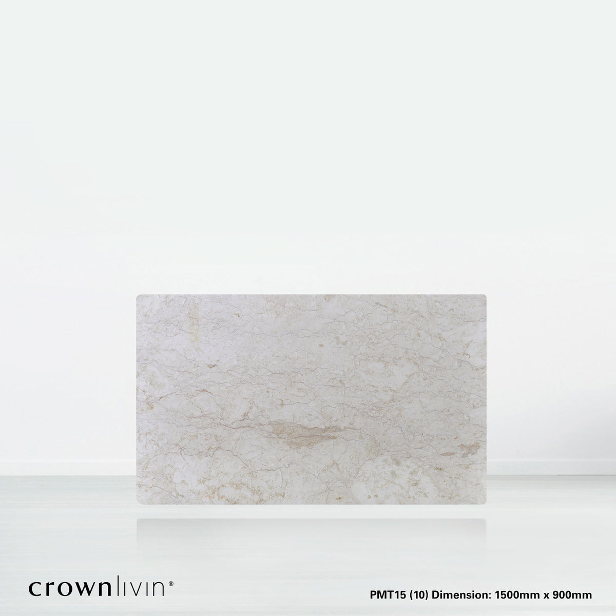 5ft Rectangular Crema Marfil Natural Marble Dining Table