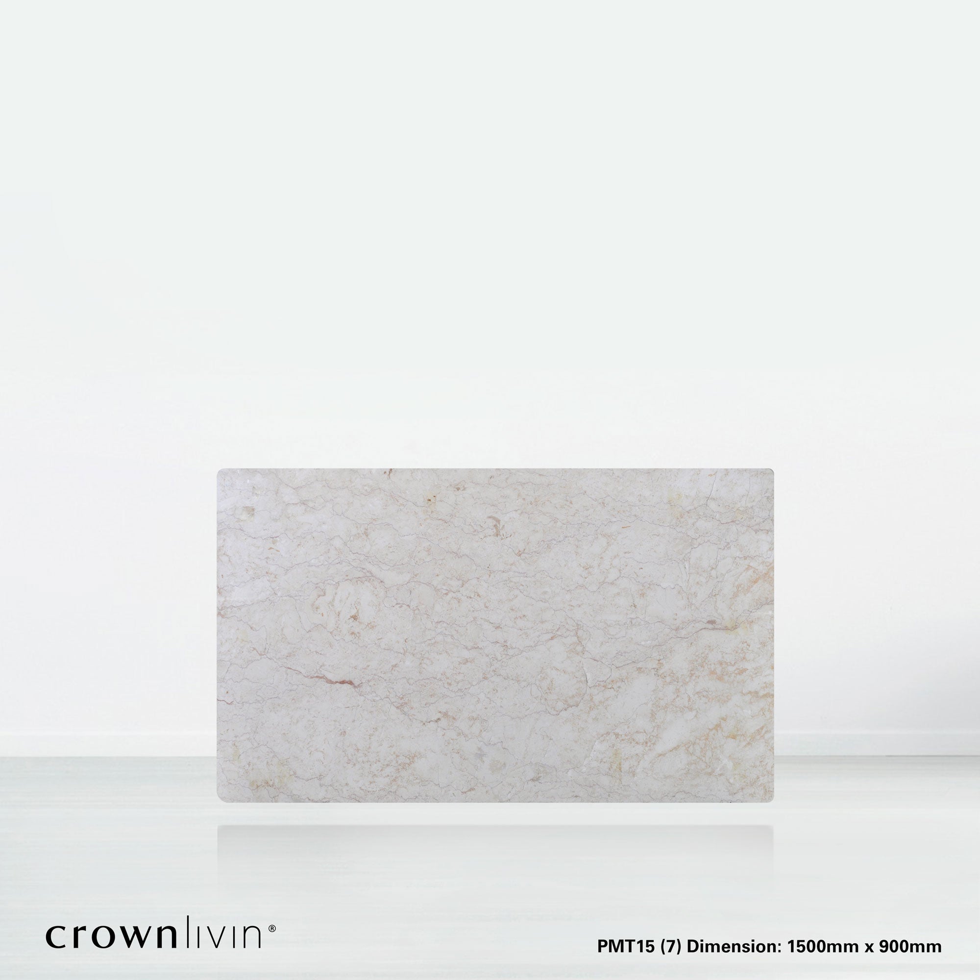 5ft Rectangular Crema Marfil Natural Marble Dining Table