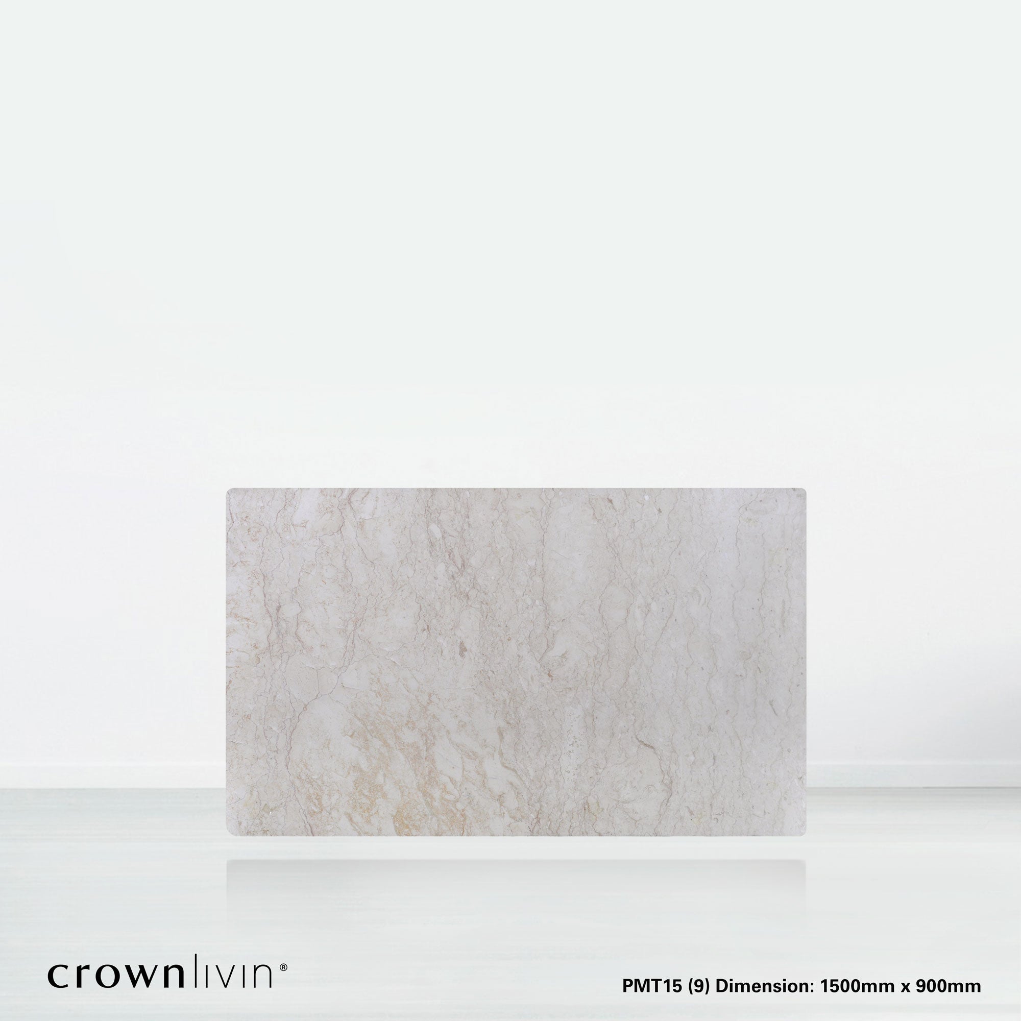 5ft Rectangular Crema Marfil Natural Marble Dining Table