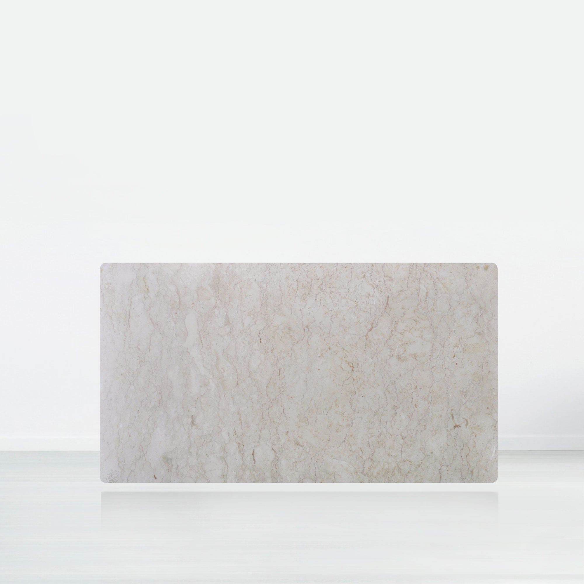 6ft Rectangular Crema Marfil Natural Marble Dining Table