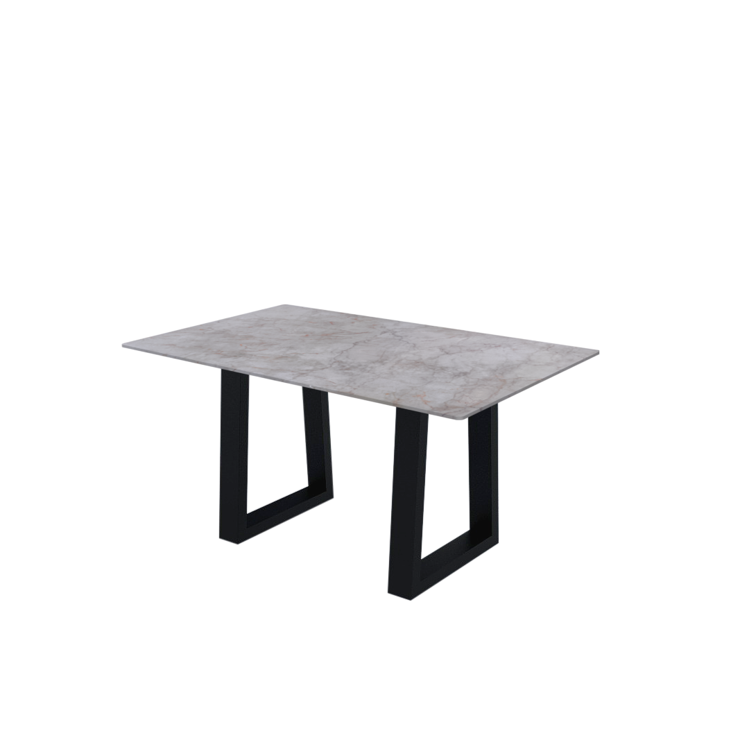 5ft Rectangular Crema Nova Natural Marble Dining Table
