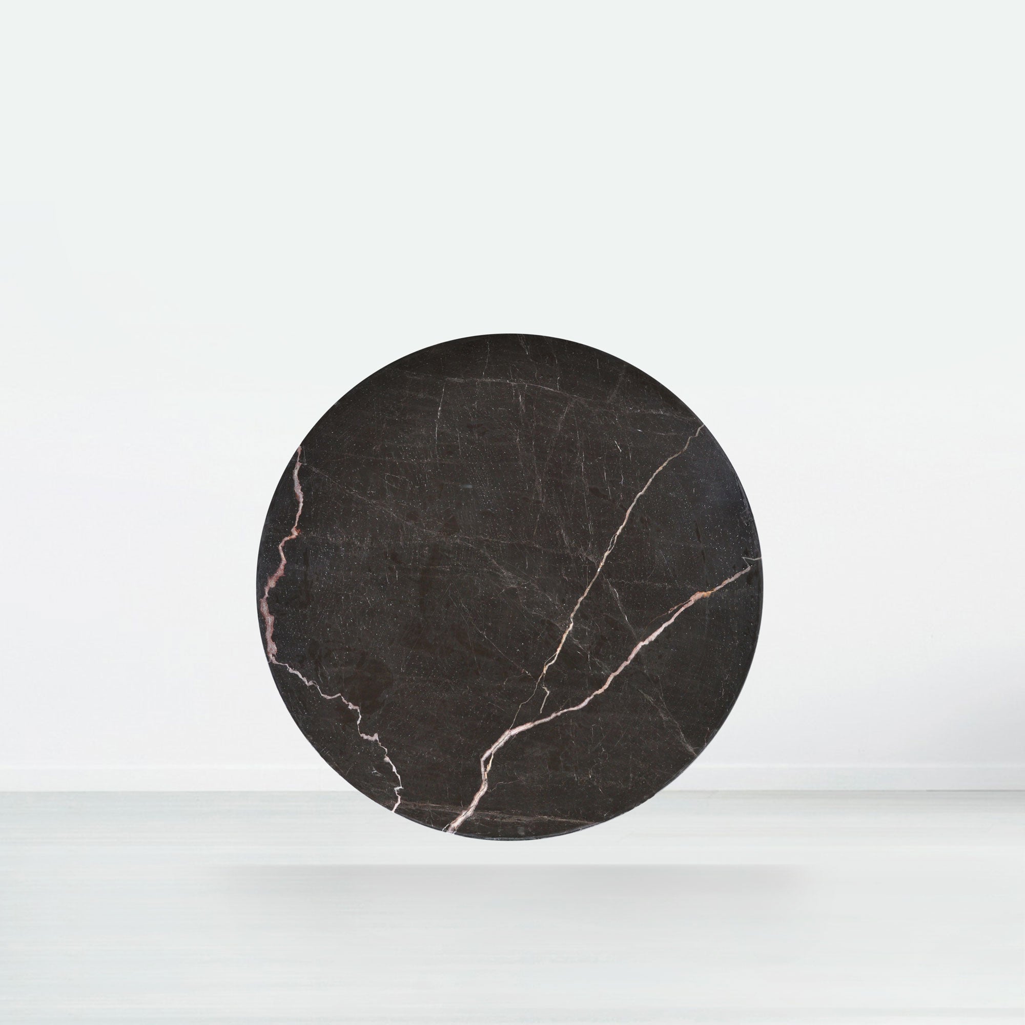 4.3ft Round Coffee Mousse Natural Marble Dining Table