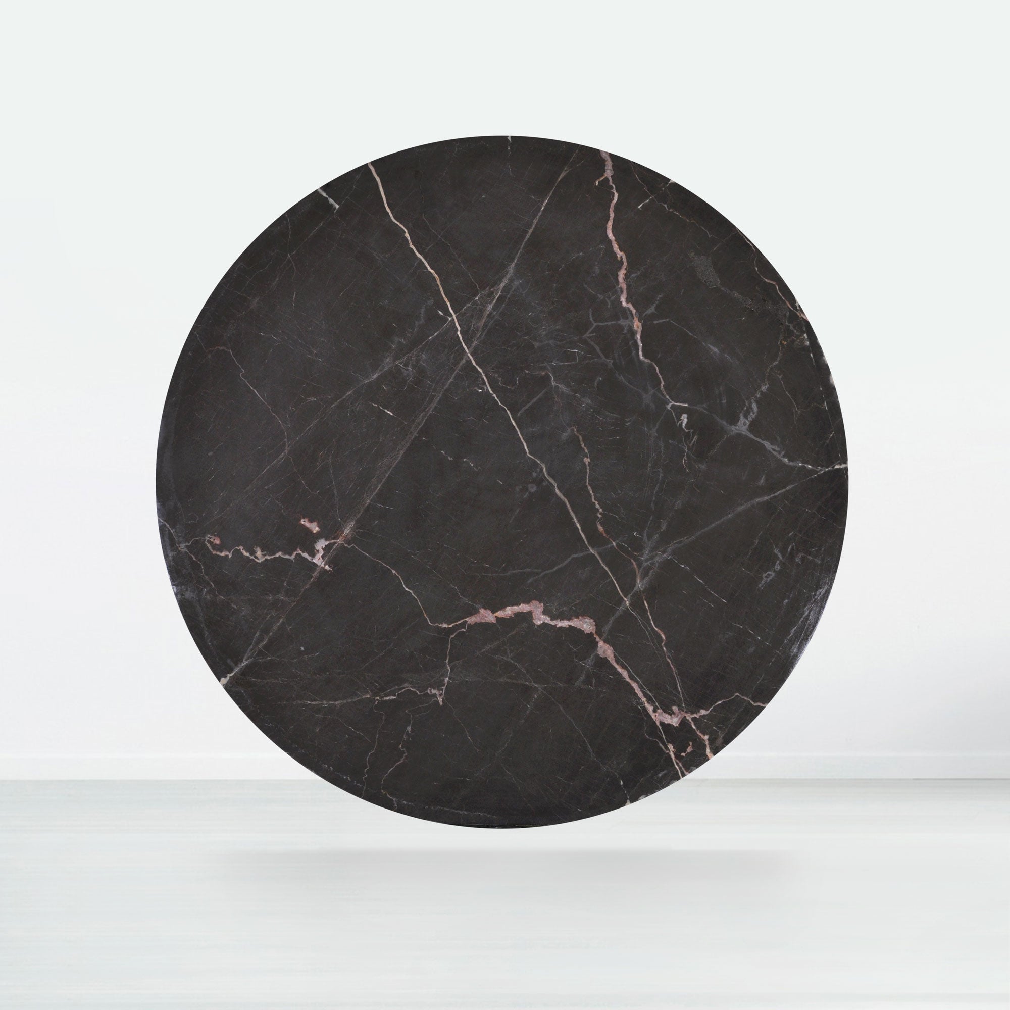 6ft Round Coffee Mousse Natural Marble Dining Table