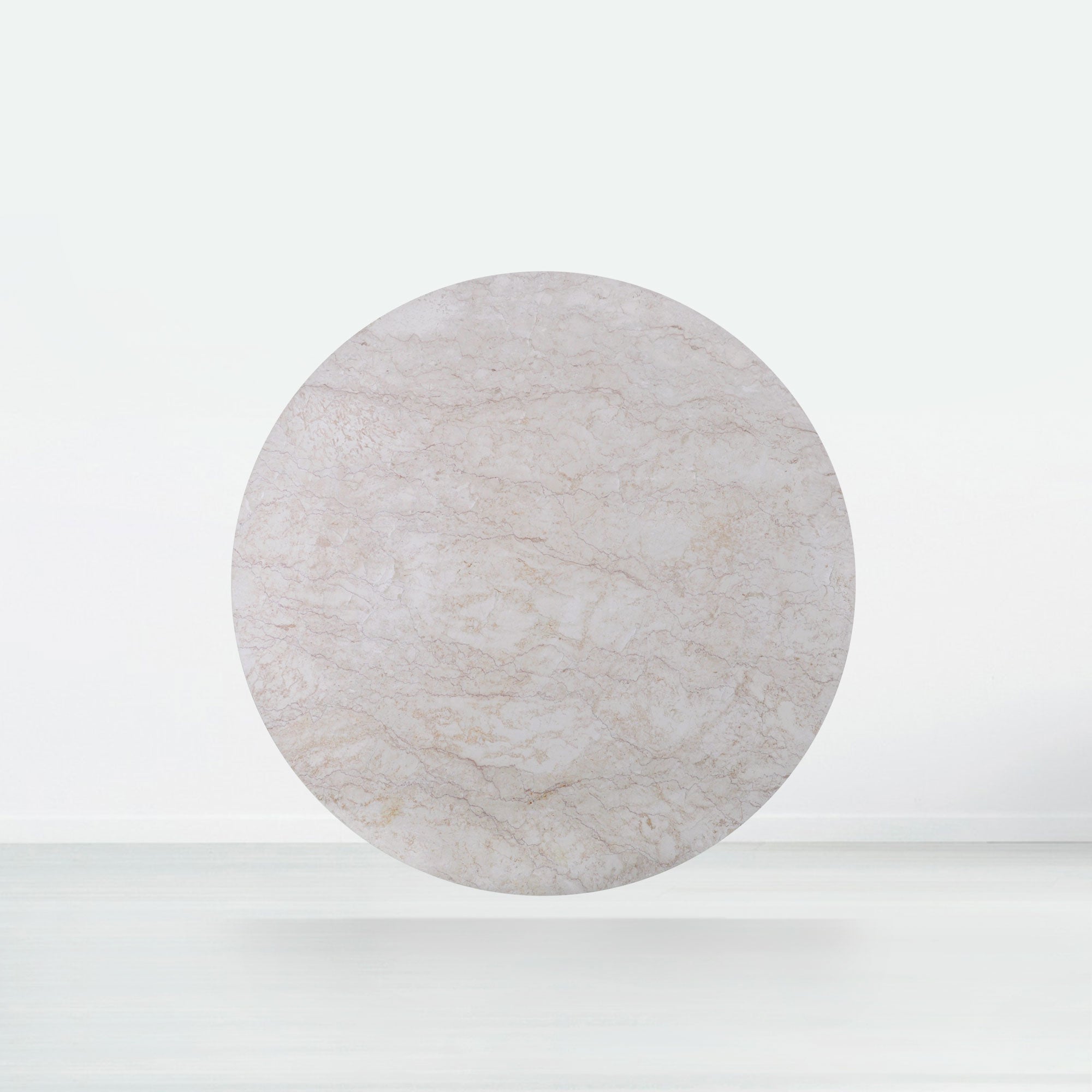 5ft Round Crema Marfil Natural Marble Dining Table