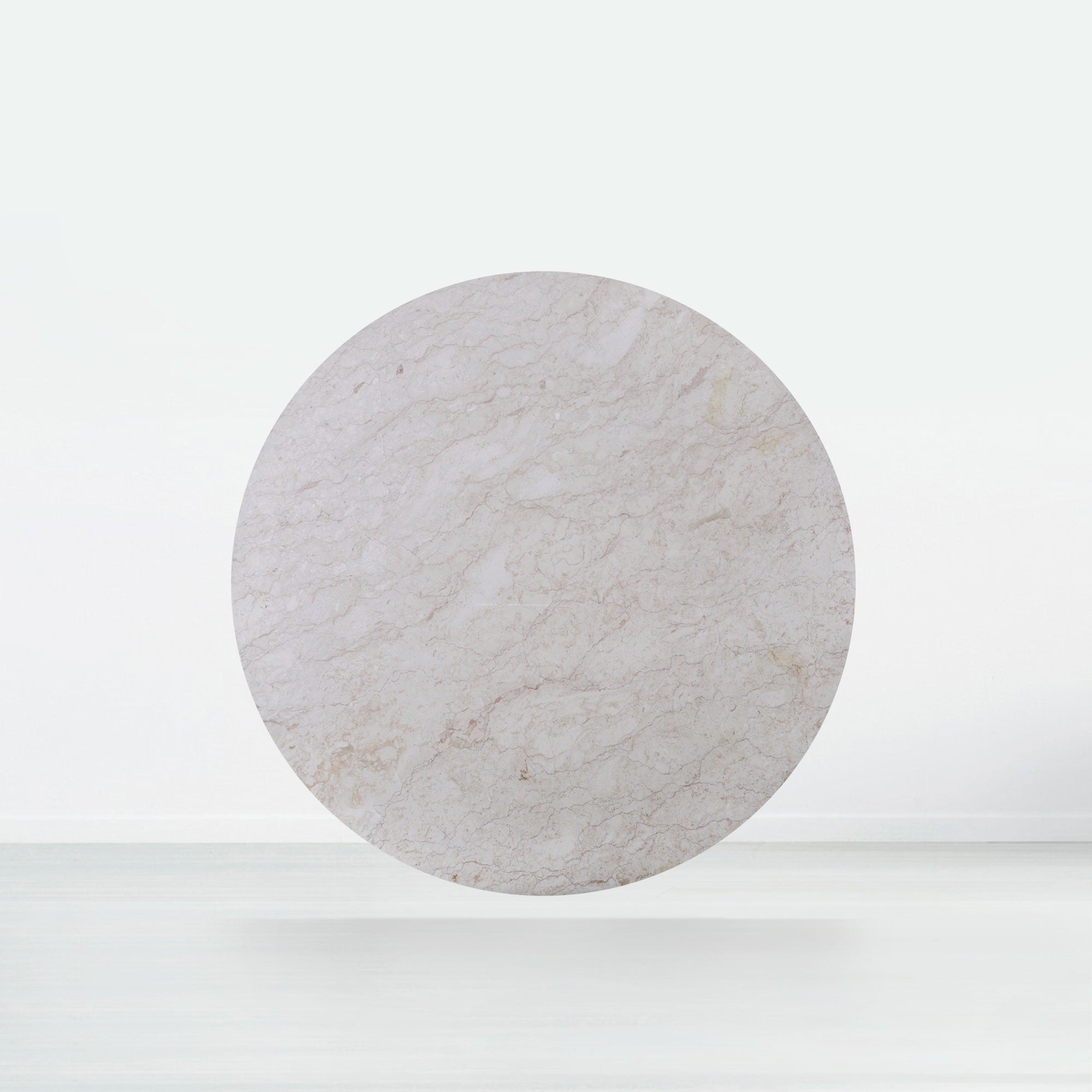 5ft Round Crema Marfil Natural Marble Dining Table