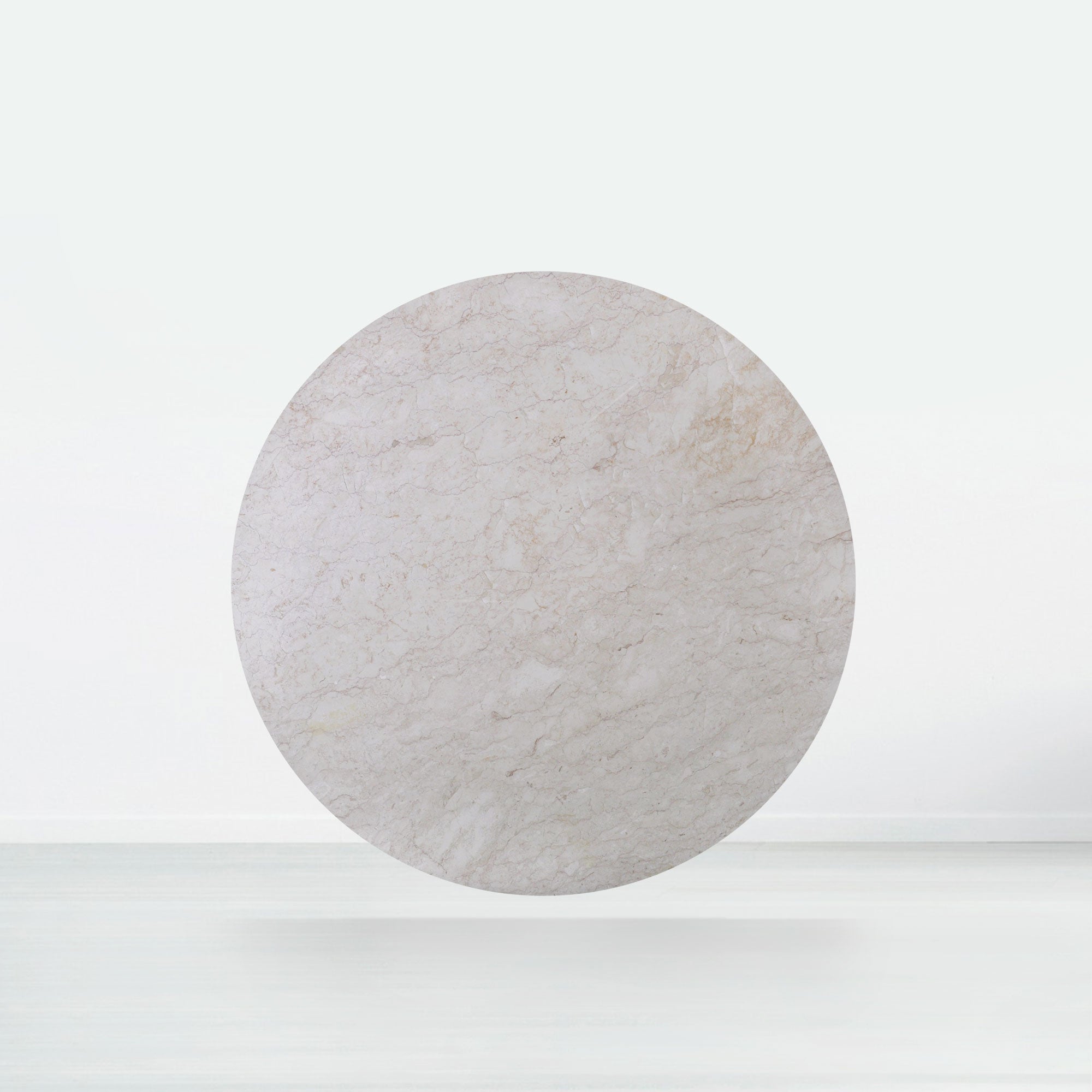 5ft Round Crema Marfil Natural Marble Dining Table