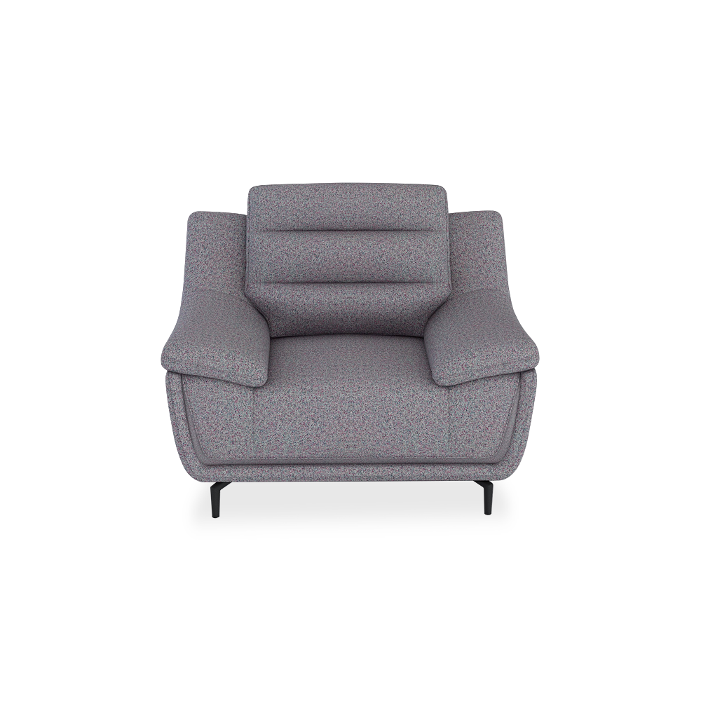 OVERLAND - High Back Fabric / Leather Sofa (1-seater)