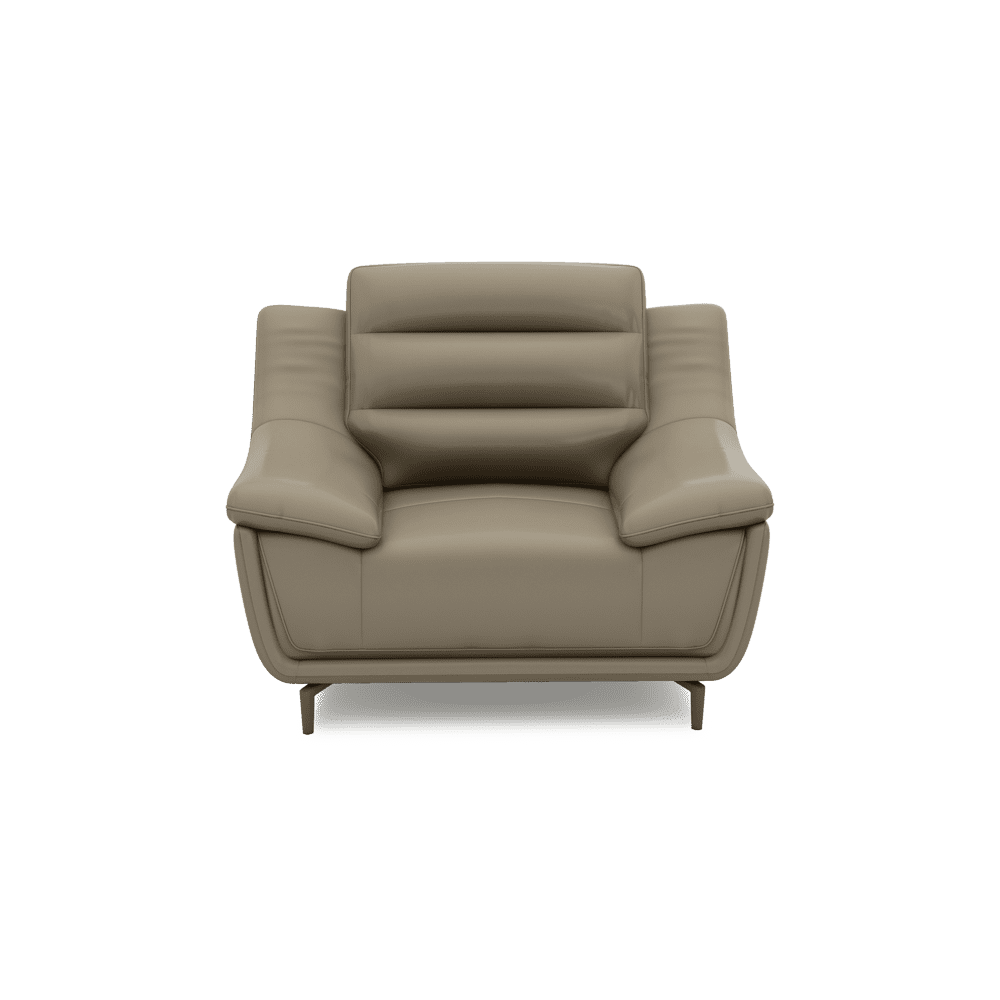OVERLAND - High Back Fabric / Leather Sofa (1-seater)