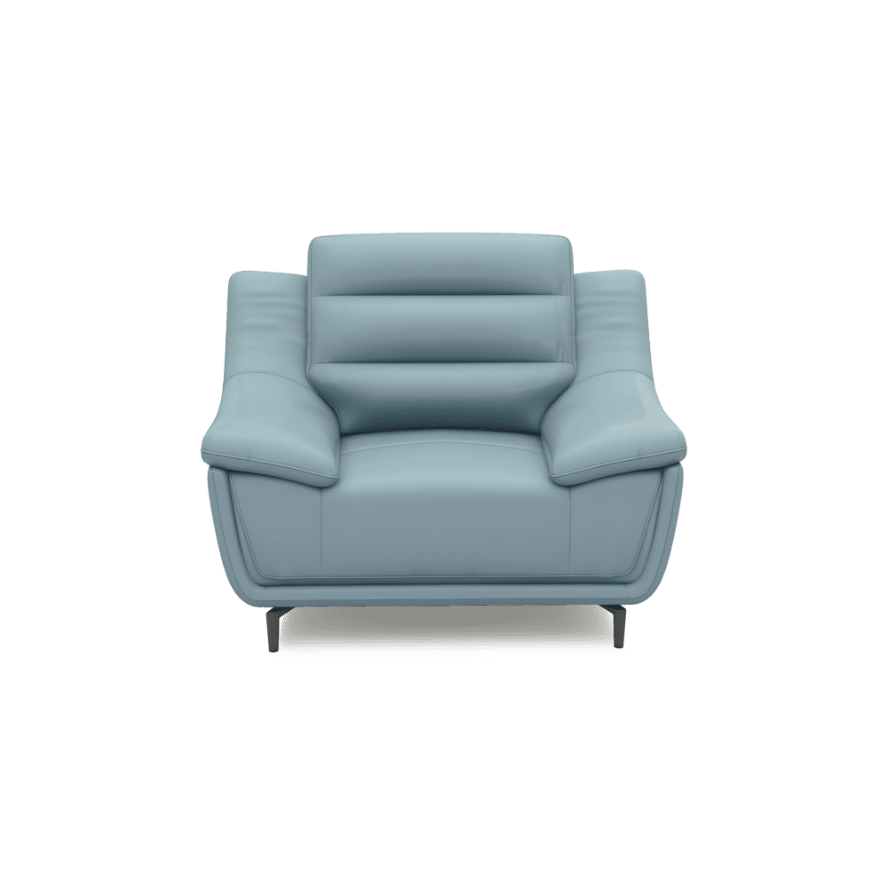 OVERLAND - High Back Fabric / Leather Sofa (1-seater)