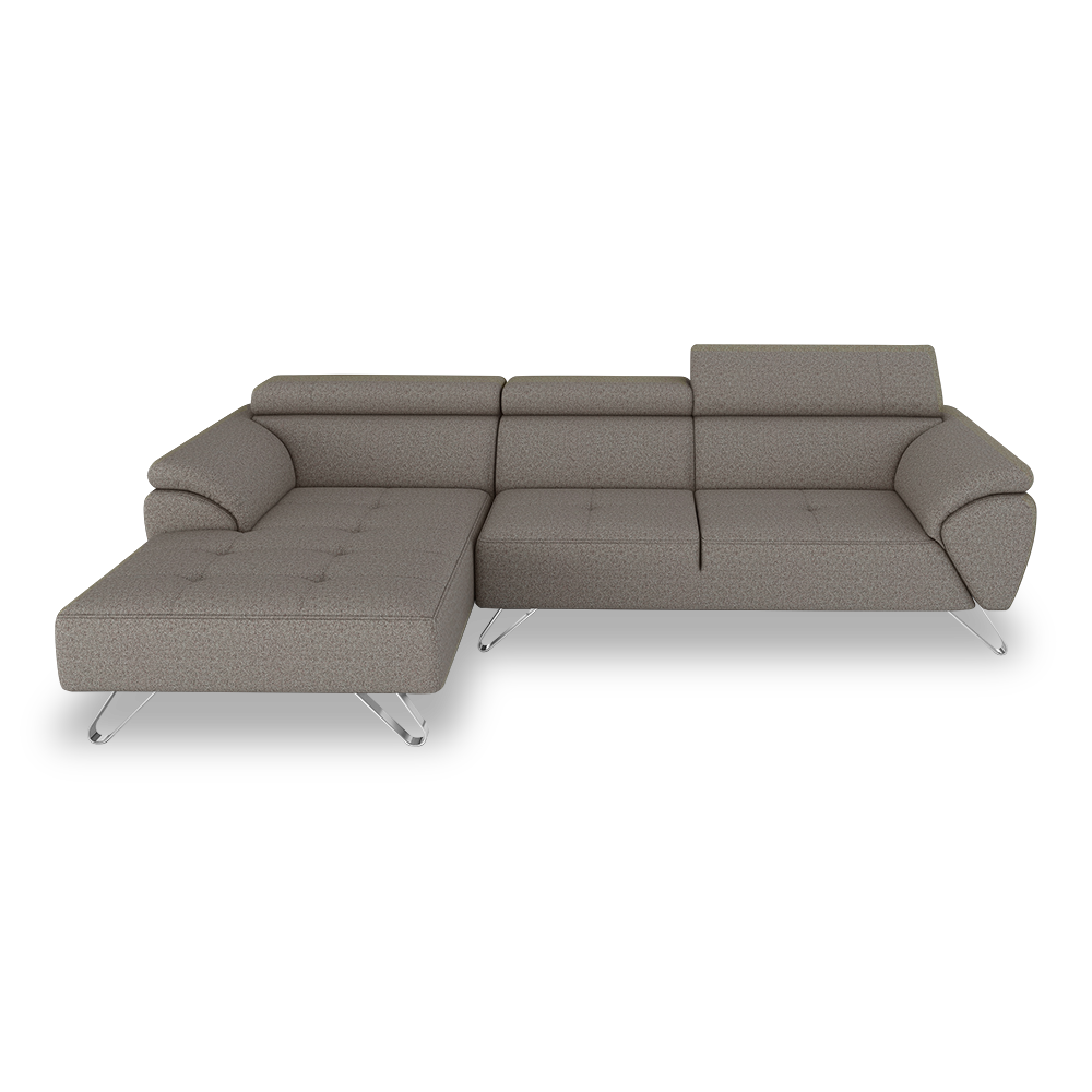 VICTOR - Adjustable Headrest Fabric / Leather Sofa (1 / 2 / 3-seater / L-shaped)