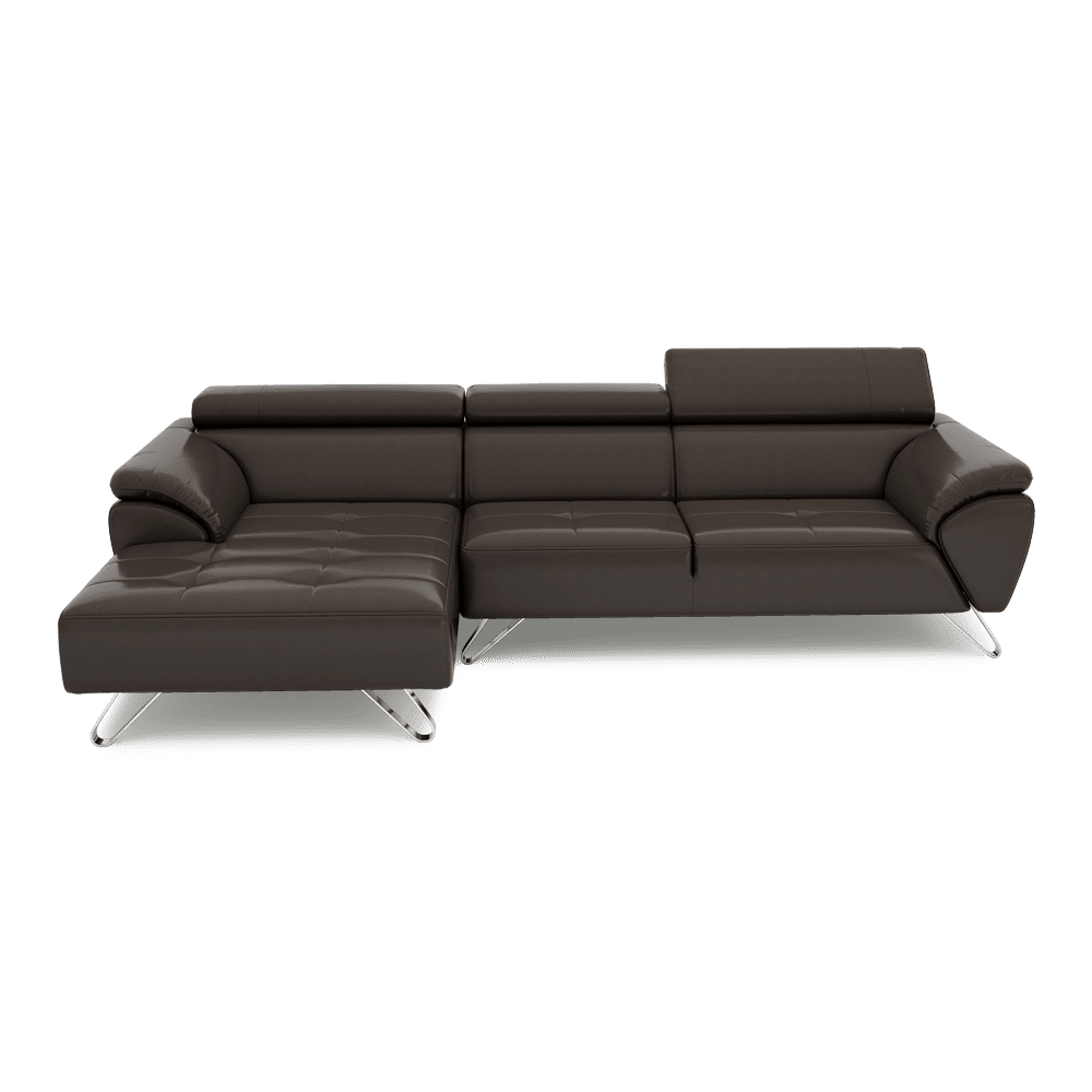 VICTOR - Adjustable Headrest Fabric / Leather Sofa (1 / 2 / 3-seater / L-shaped)
