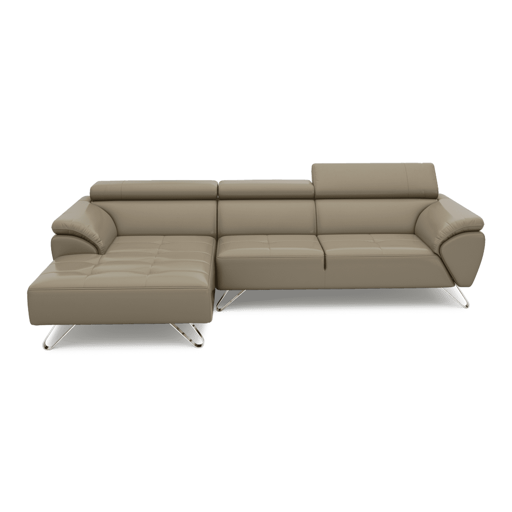 VICTOR - Adjustable Headrest Fabric / Leather Sofa (1 / 2 / 3-seater / L-shaped)
