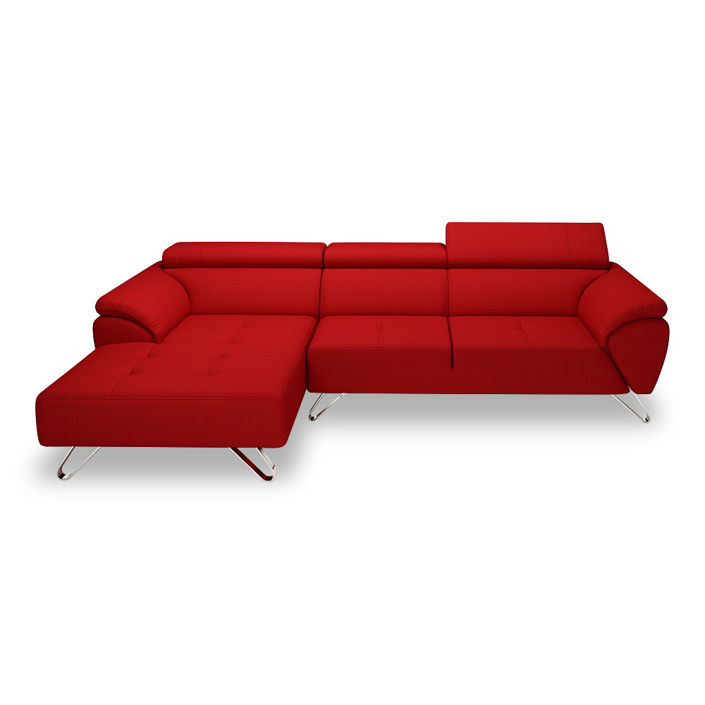 VICTOR - Adjustable Headrest Fabric / Leather Sofa (1 / 2 / 3-seater / L-shaped)