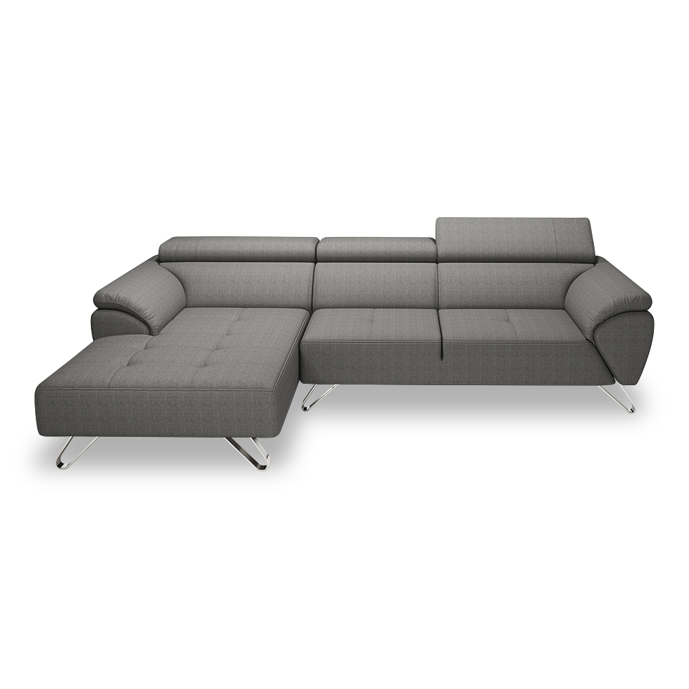 VICTOR - Adjustable Headrest Fabric / Leather Sofa (1 / 2 / 3-seater / L-shaped)