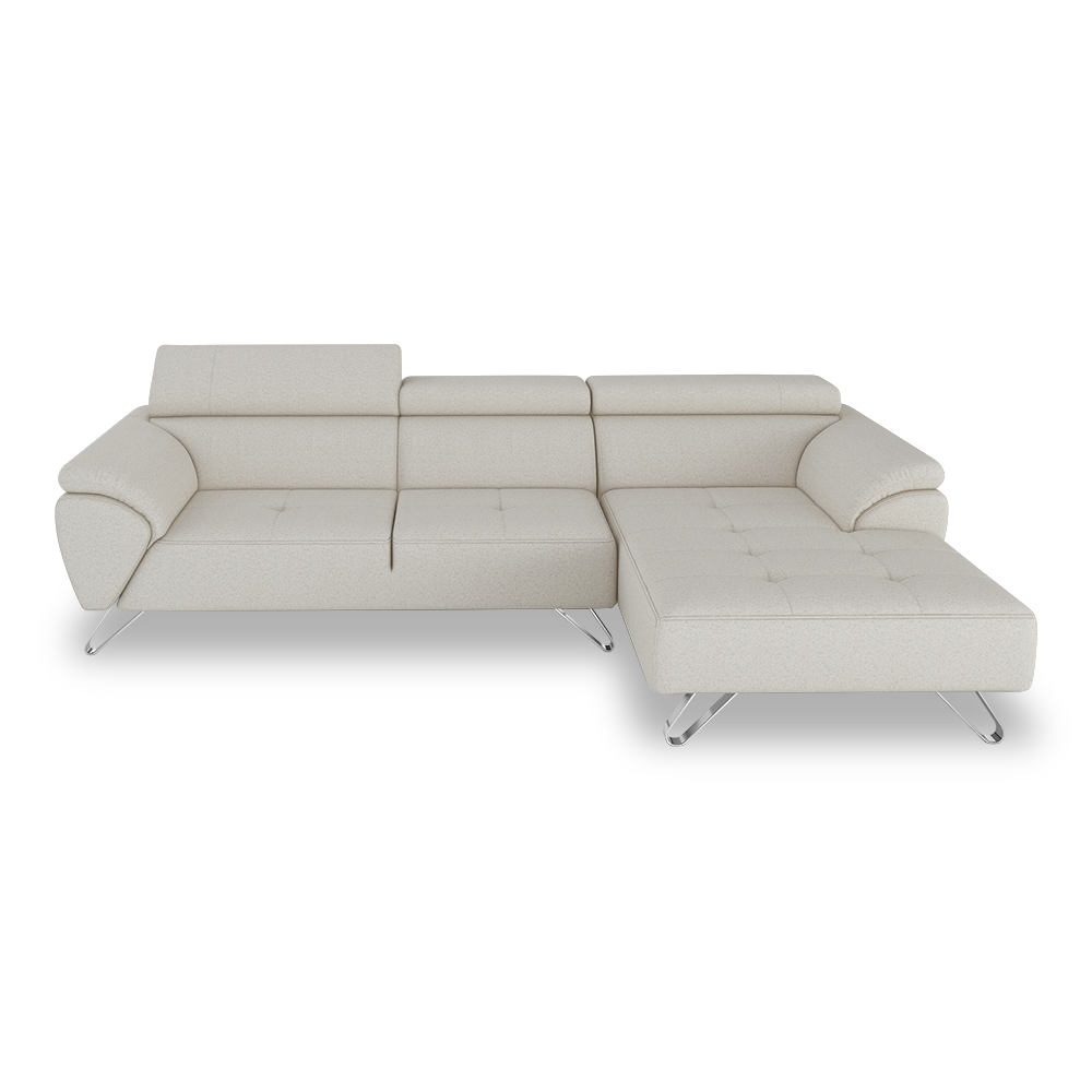 VICTOR - Adjustable Headrest Fabric / Leather Sofa (1 / 2 / 3-seater / L-shaped)