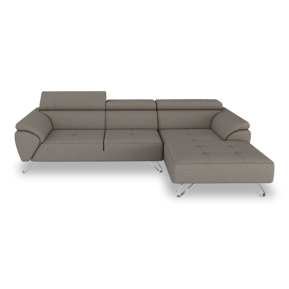 VICTOR - Adjustable Headrest Fabric / Leather Sofa (1 / 2 / 3-seater / L-shaped)