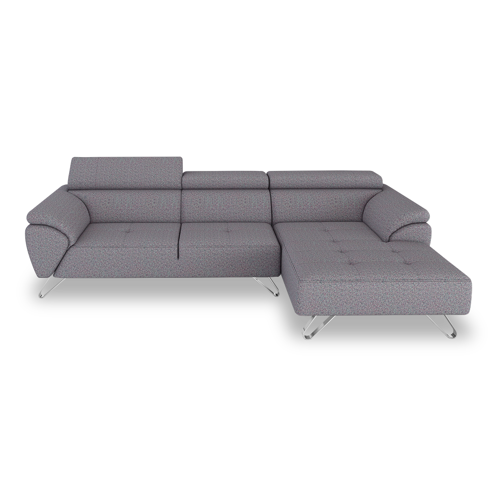 VICTOR - Adjustable Headrest Fabric / Leather Sofa (1 / 2 / 3-seater / L-shaped)