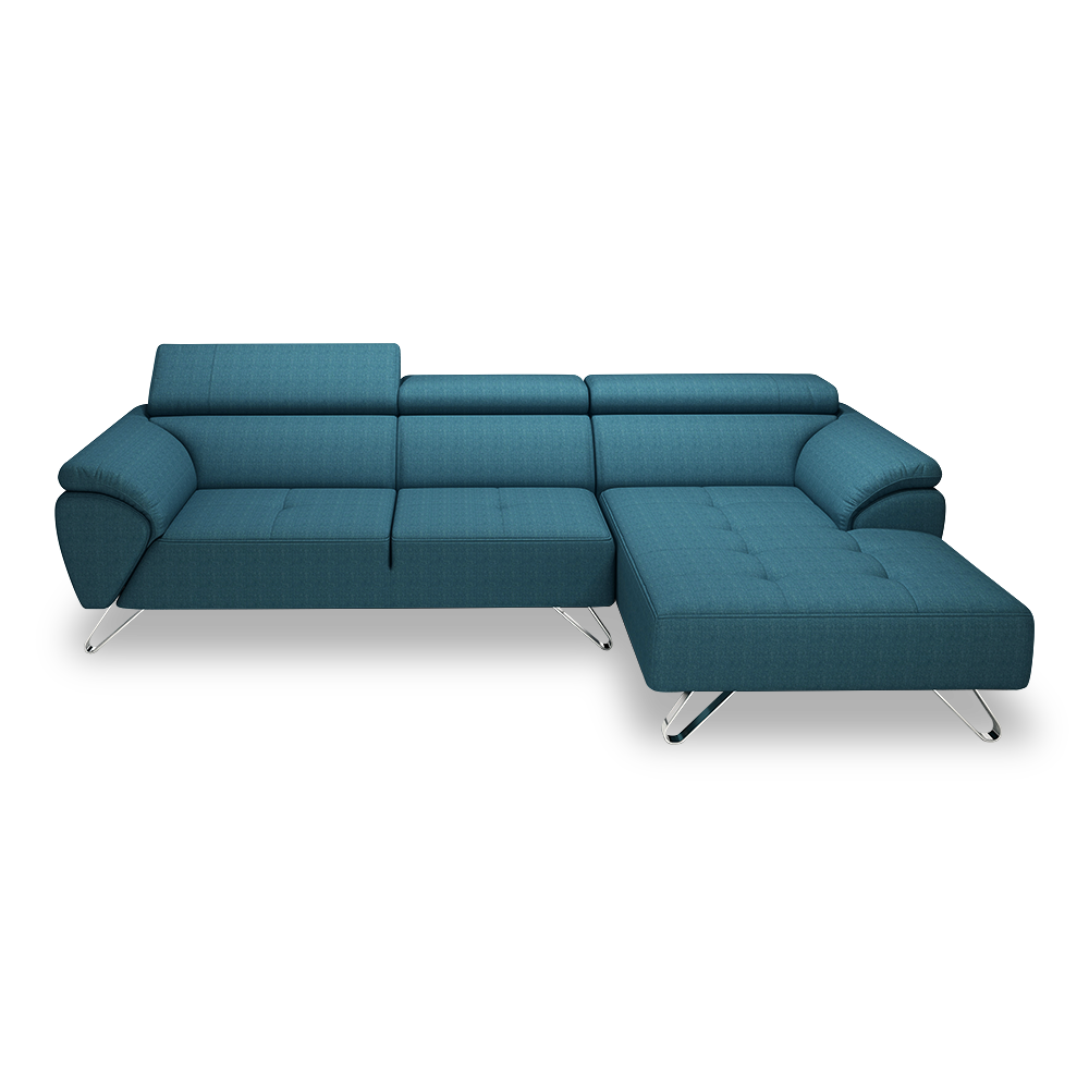 VICTOR - Adjustable Headrest Fabric / Leather Sofa (1 / 2 / 3-seater / L-shaped)