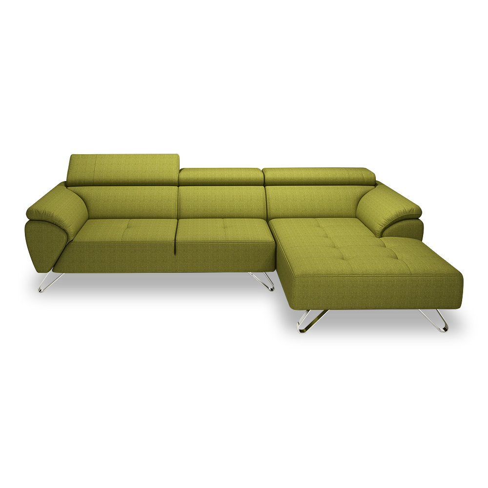 VICTOR - Adjustable Headrest Fabric / Leather Sofa (1 / 2 / 3-seater / L-shaped)