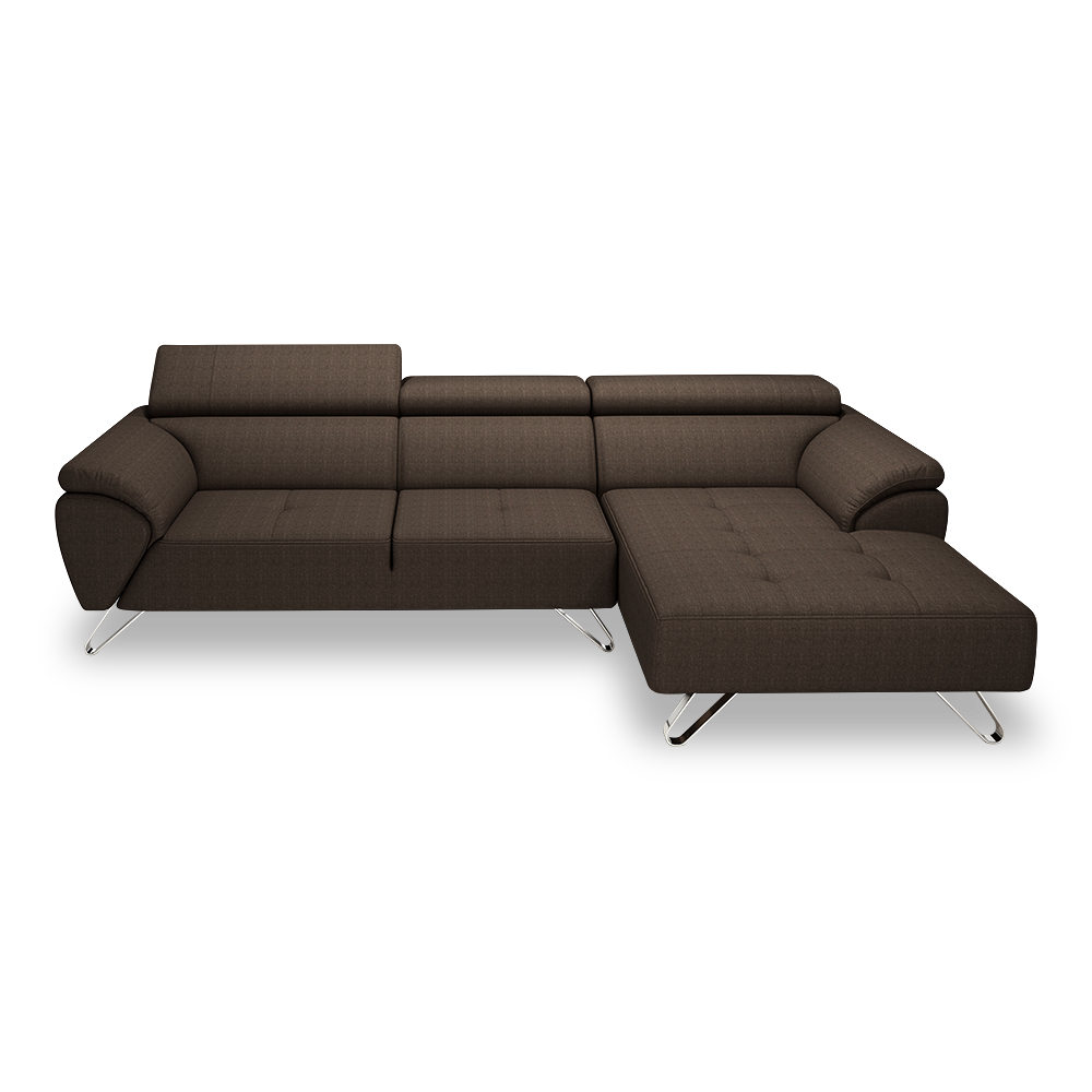 VICTOR - Adjustable Headrest Fabric / Leather Sofa (1 / 2 / 3-seater / L-shaped)