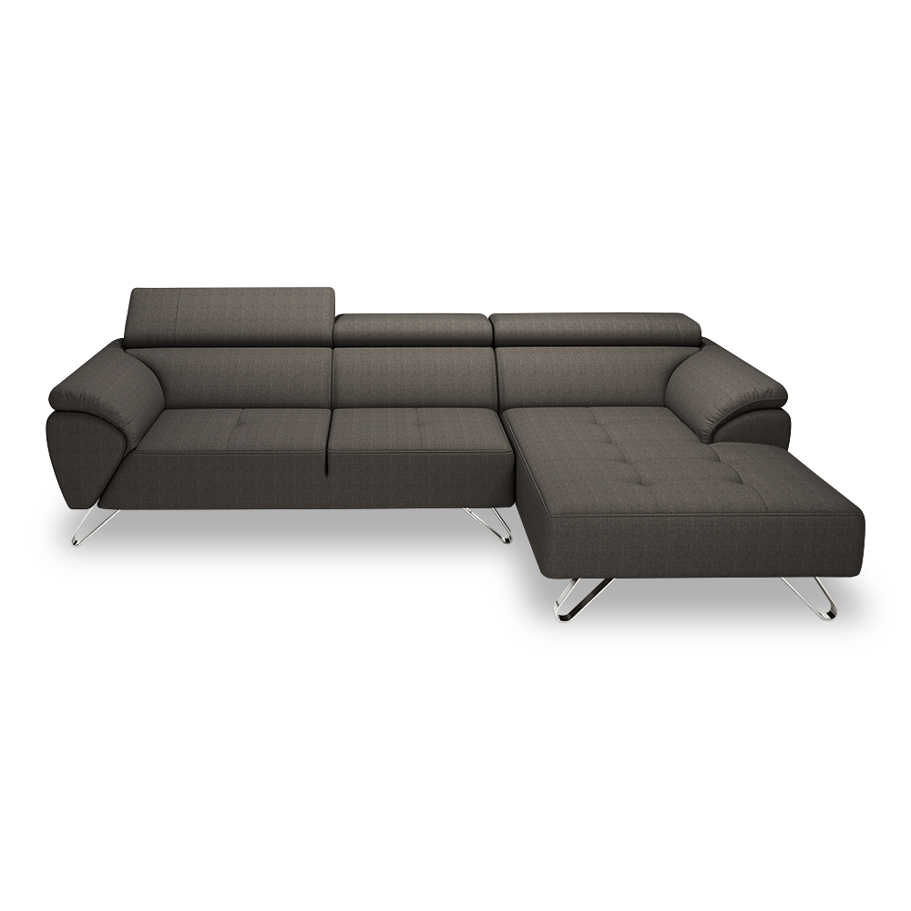 VICTOR - Adjustable Headrest Fabric / Leather Sofa (1 / 2 / 3-seater / L-shaped)