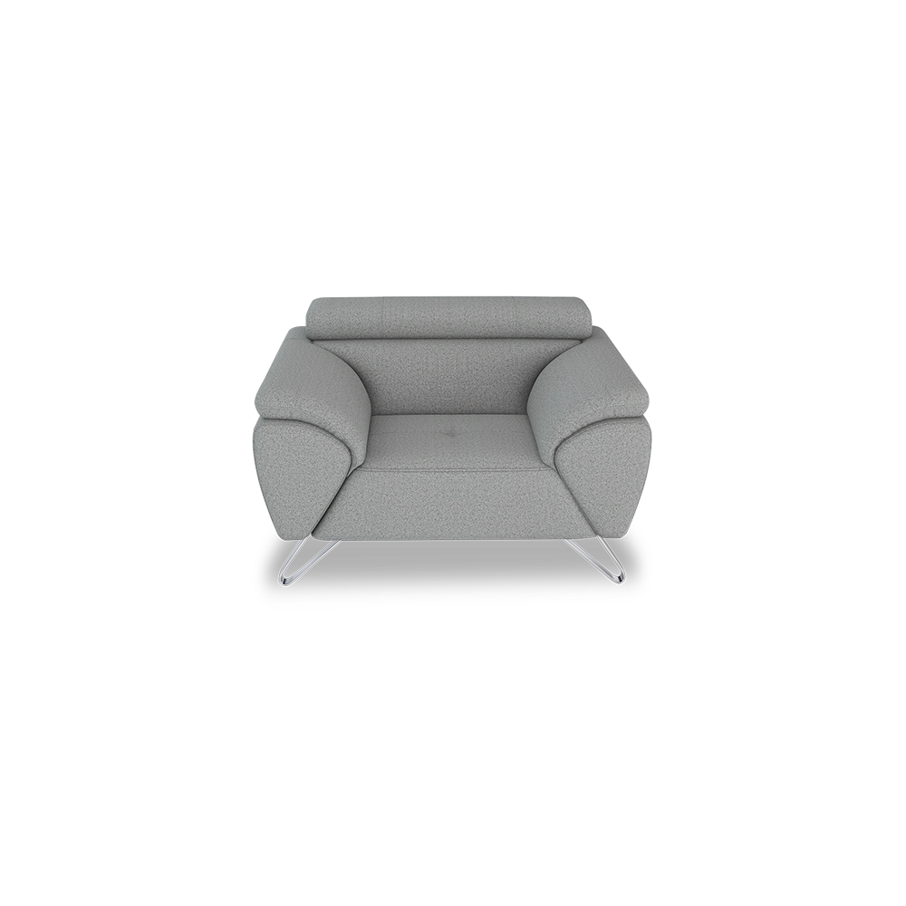 VICTOR - Adjustable Headrest Fabric / Leather Sofa (1 / 2 / 3-seater / L-shaped)