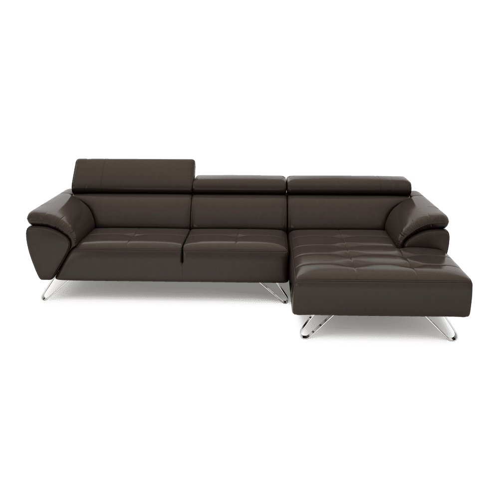 VICTOR - Adjustable Headrest Fabric / Leather Sofa (1 / 2 / 3-seater / L-shaped)