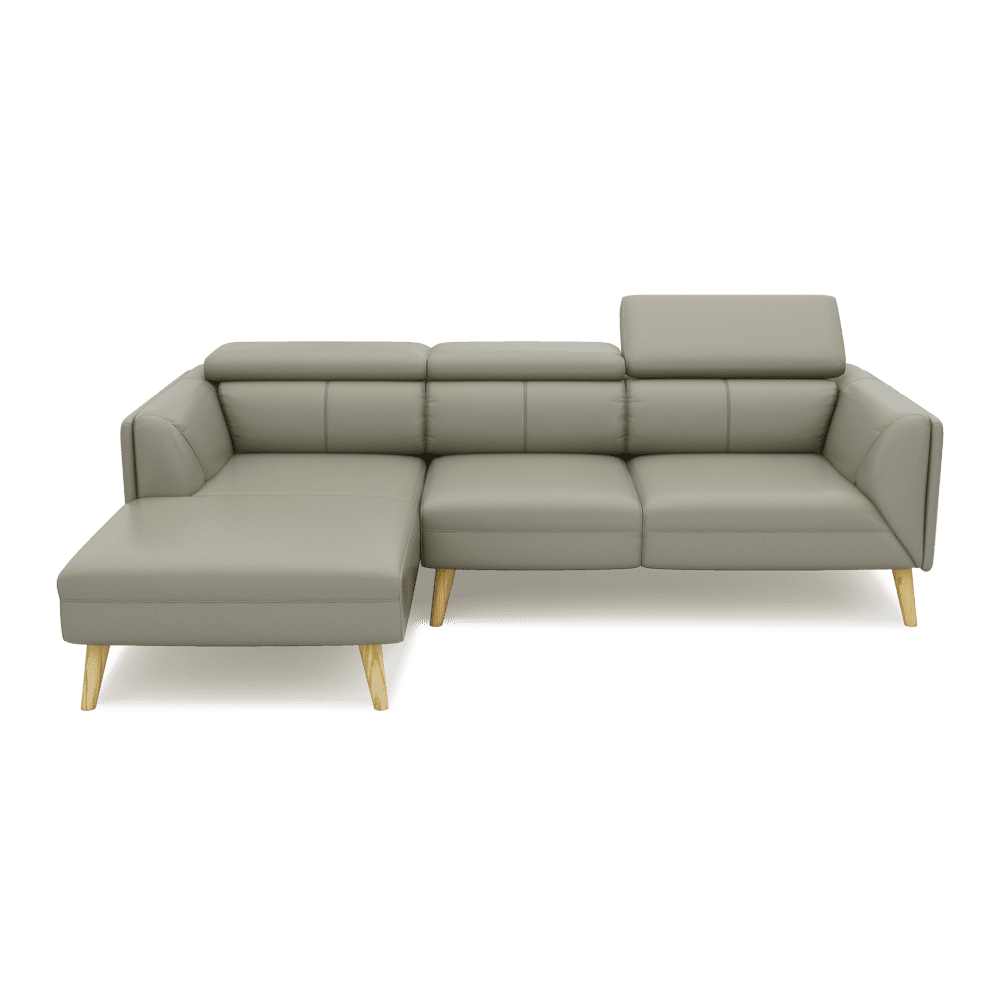 JANICE - Modular Fabric / Leather Sofa (L-shaped)