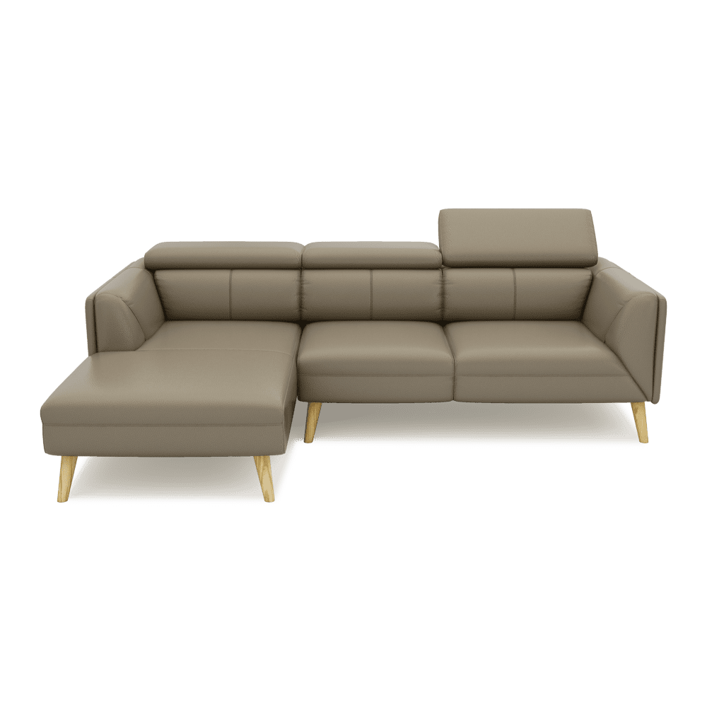 JANICE - Modular Fabric / Leather Sofa (L-shaped)