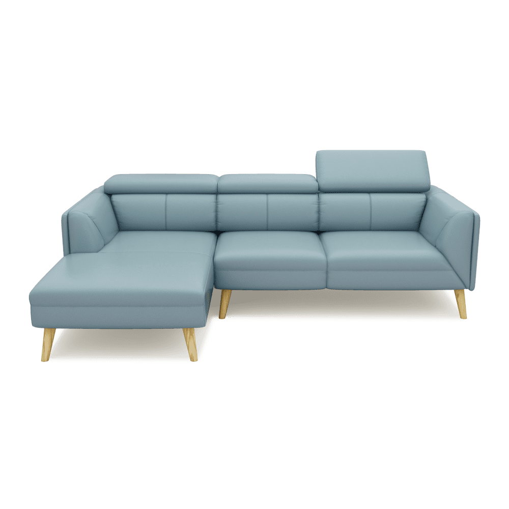 JANICE - Modular Fabric / Leather Sofa (L-shaped)