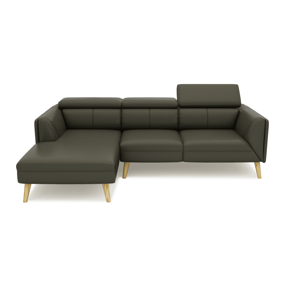 JANICE - Modular Fabric / Leather Sofa (L-shaped)