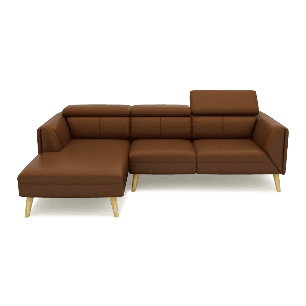 JANICE - Modular Fabric / Leather Sofa (L-shaped)