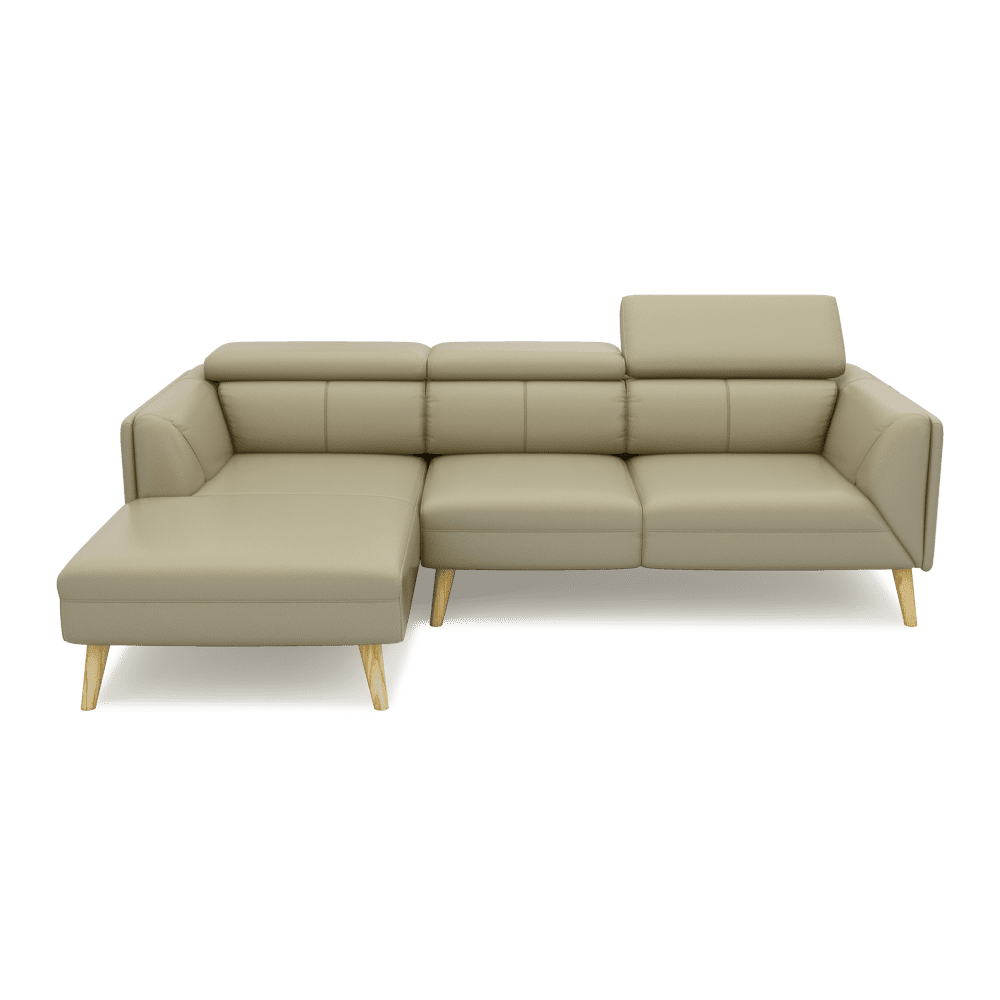 JANICE - Modular Fabric / Leather Sofa (L-shaped)