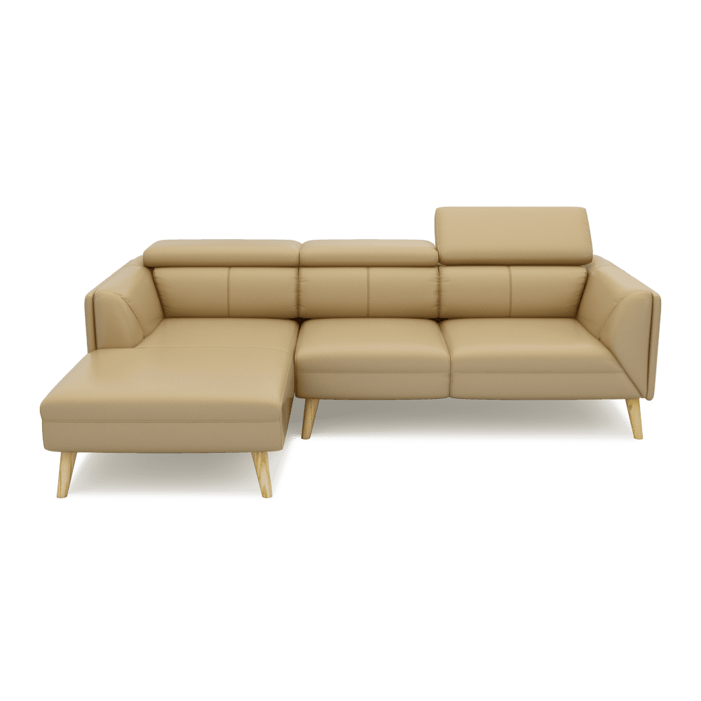 JANICE - Modular Fabric / Leather Sofa (L-shaped)