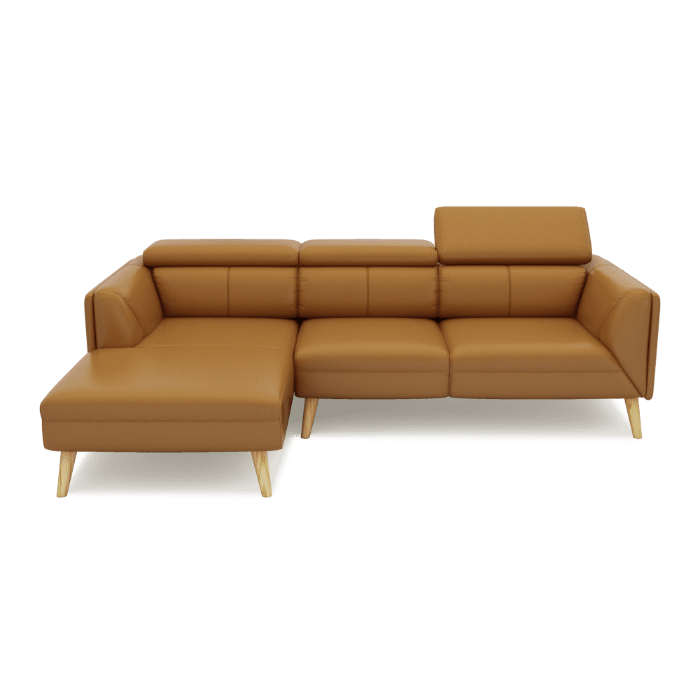 JANICE - Modular Fabric / Leather Sofa (L-shaped)