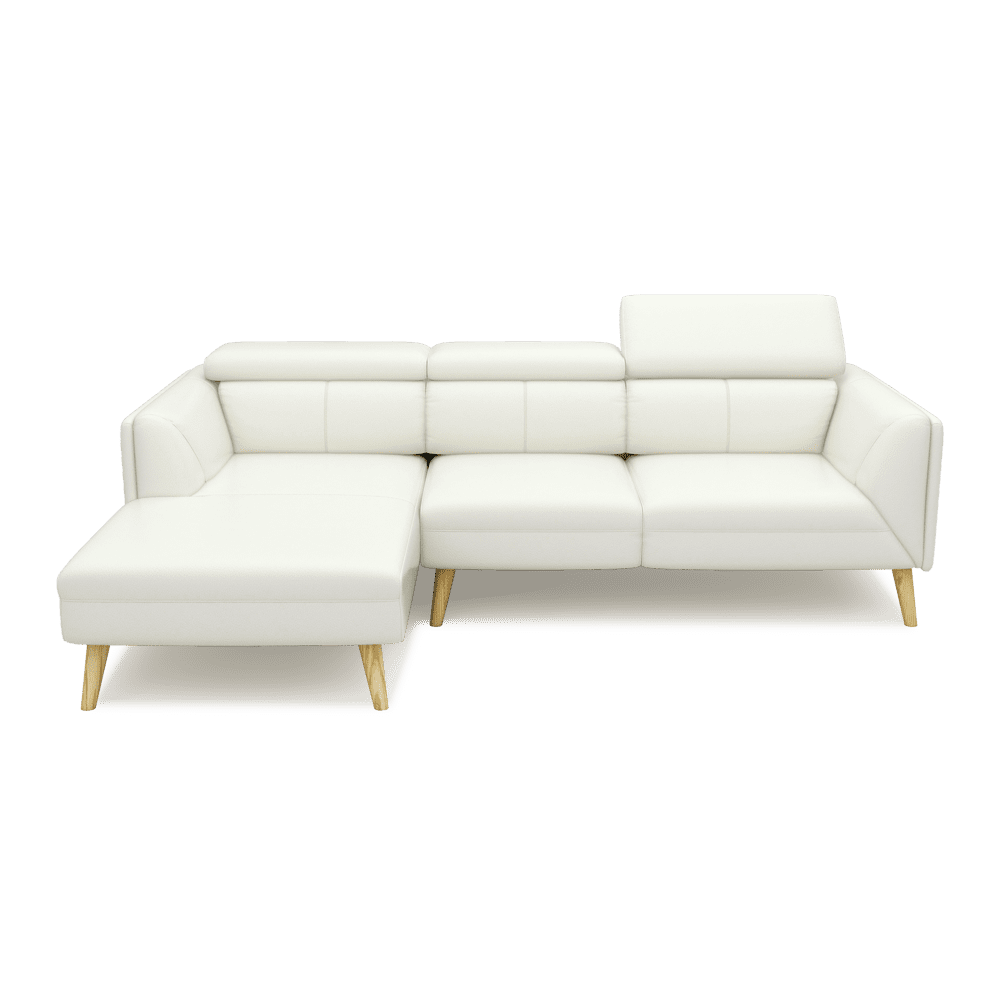 JANICE - Modular Fabric / Leather Sofa (L-shaped)