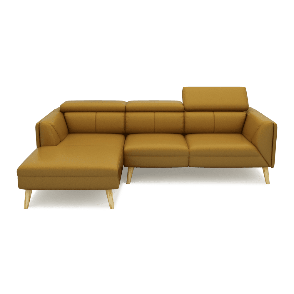 JANICE - Modular Fabric / Leather Sofa (L-shaped)