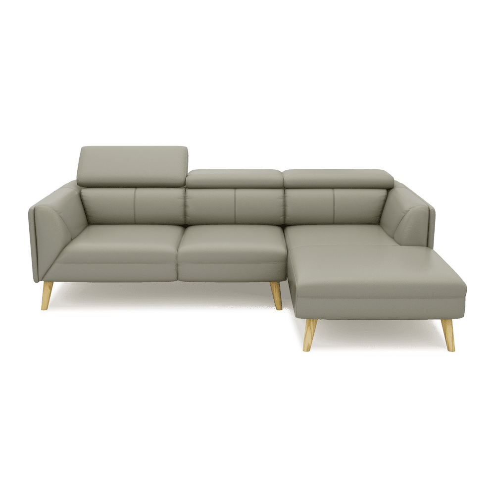 JANICE - Modular Fabric / Leather Sofa (L-shaped)