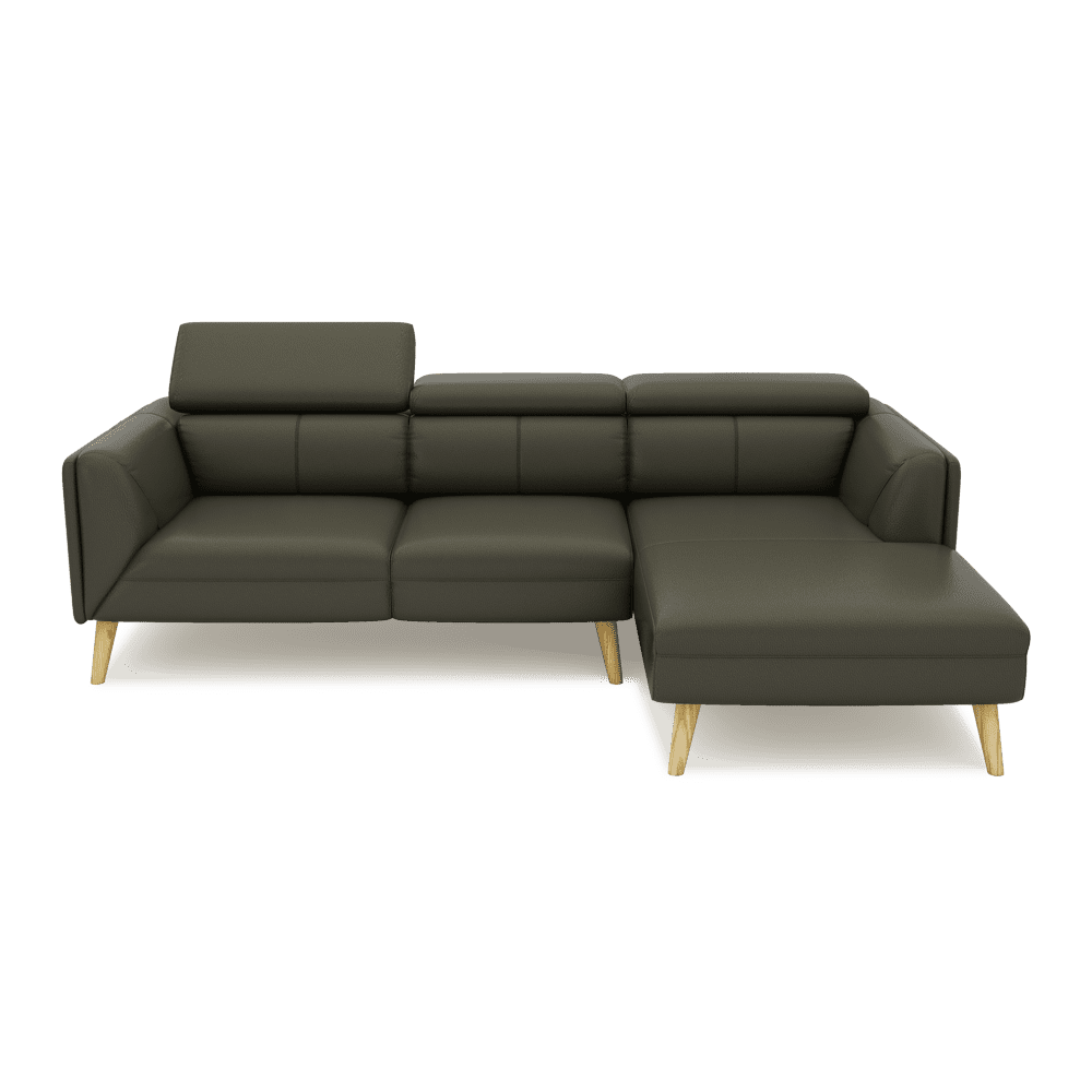 JANICE - Modular Fabric / Leather Sofa (L-shaped)