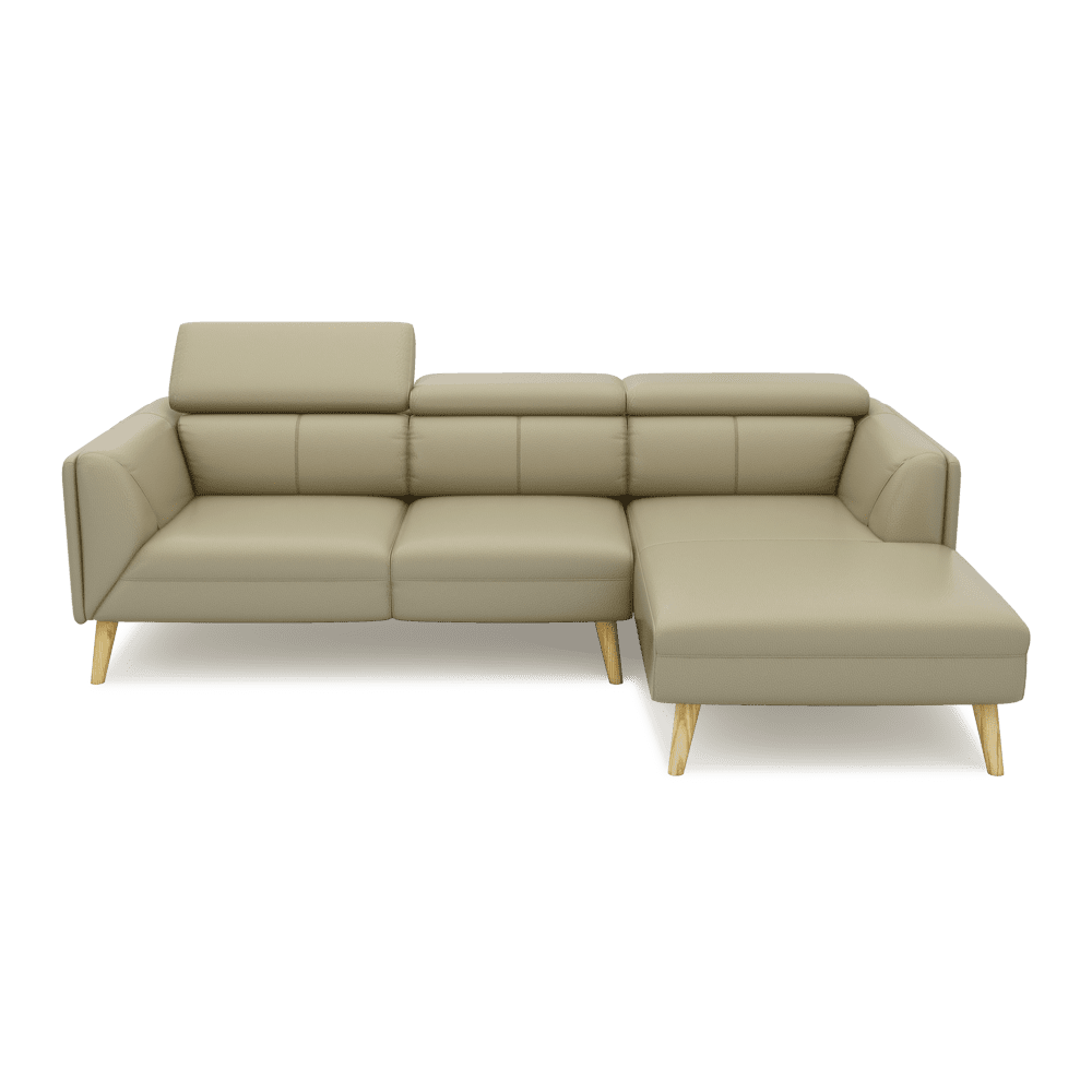 JANICE - Modular Fabric / Leather Sofa (L-shaped)