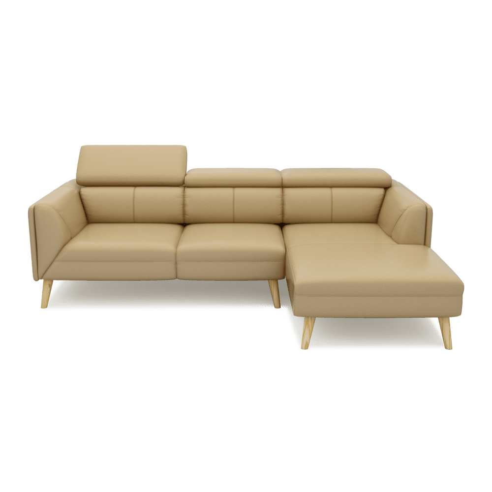 JANICE - Modular Fabric / Leather Sofa (L-shaped)