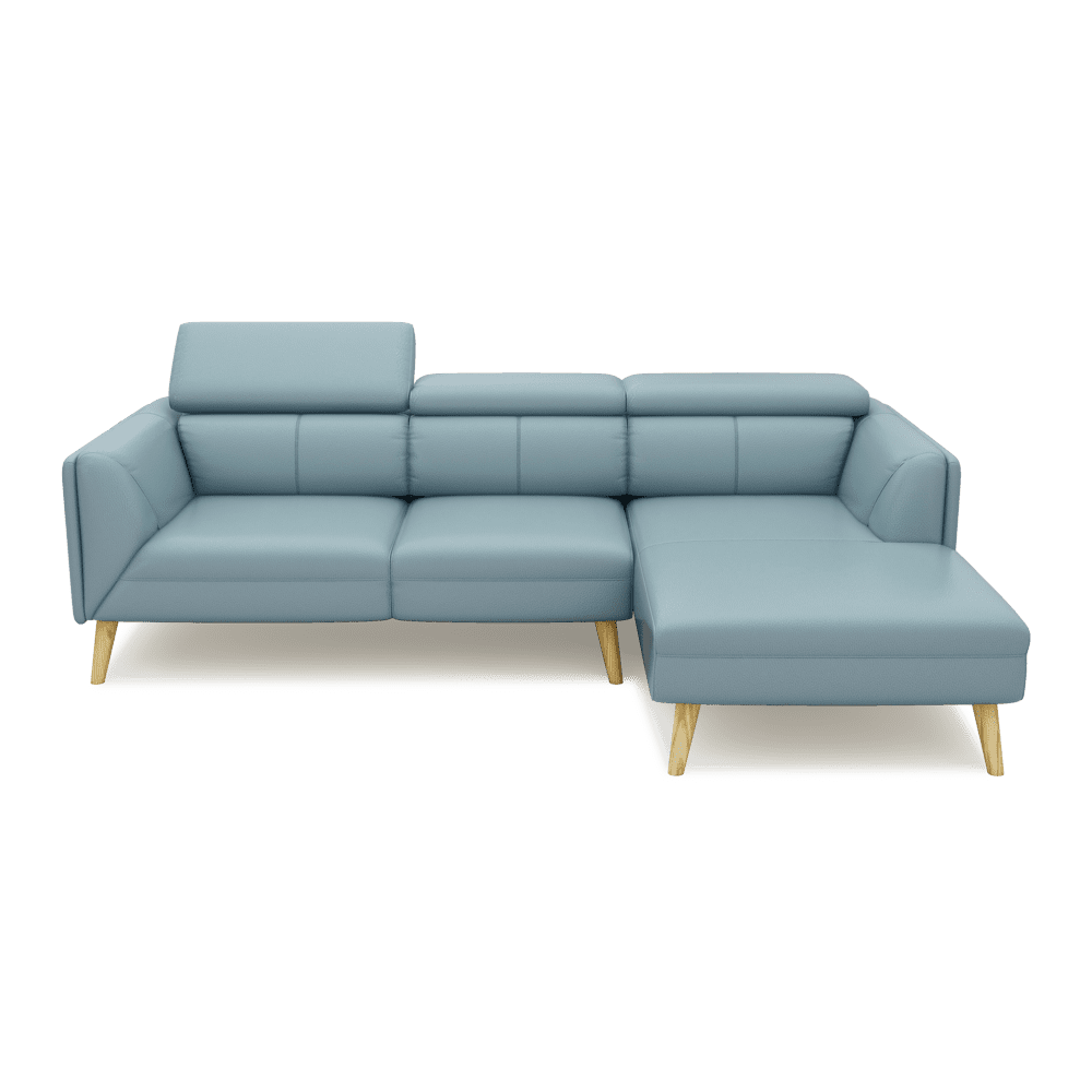 JANICE - Modular Fabric / Leather Sofa (L-shaped)